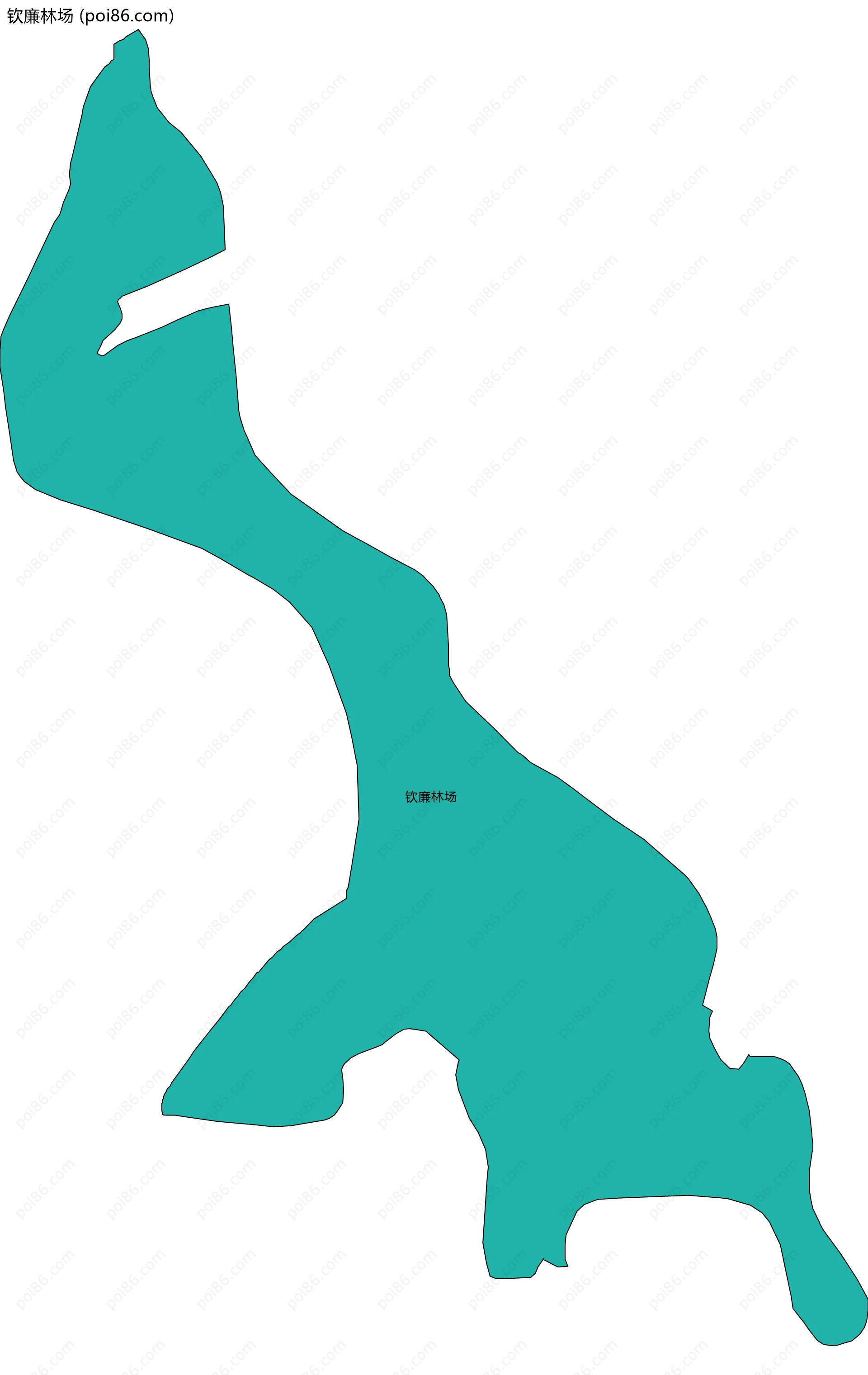 钦廉林场边界地图