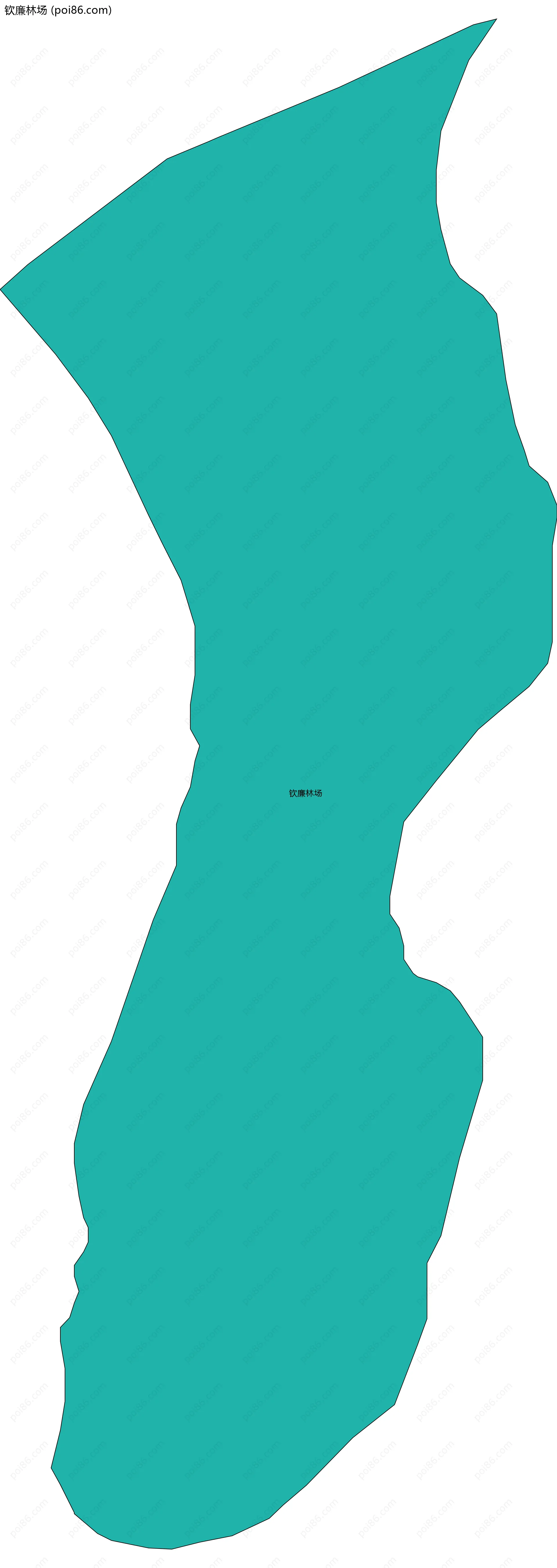 钦廉林场边界地图
