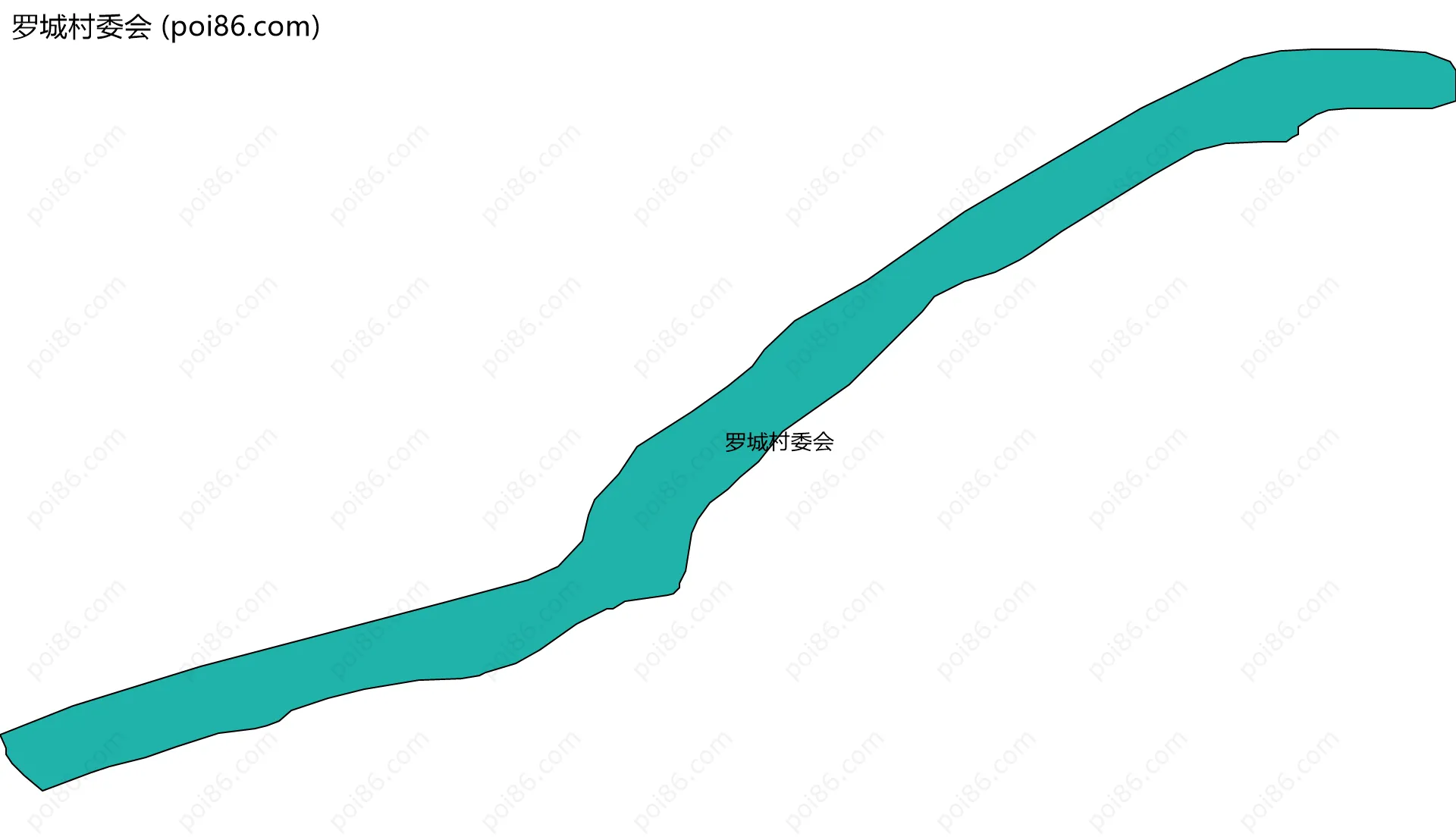 罗城村委会边界地图