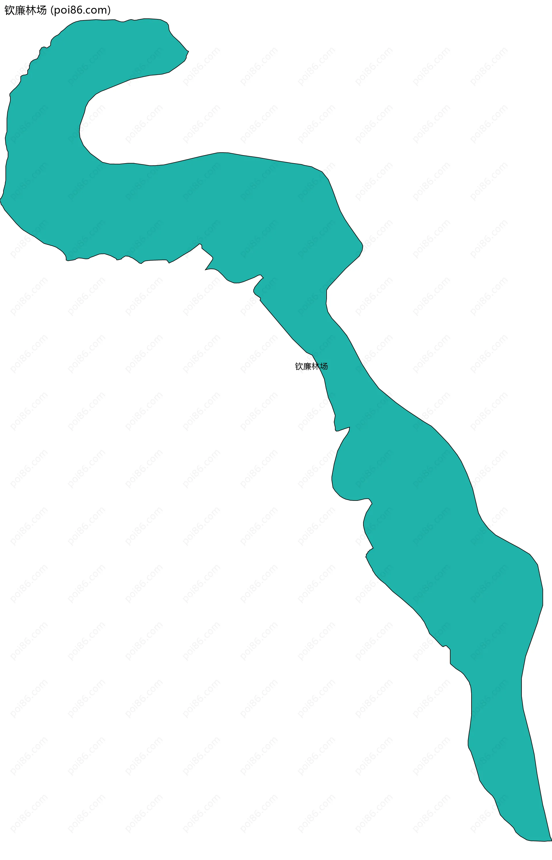 钦廉林场边界地图