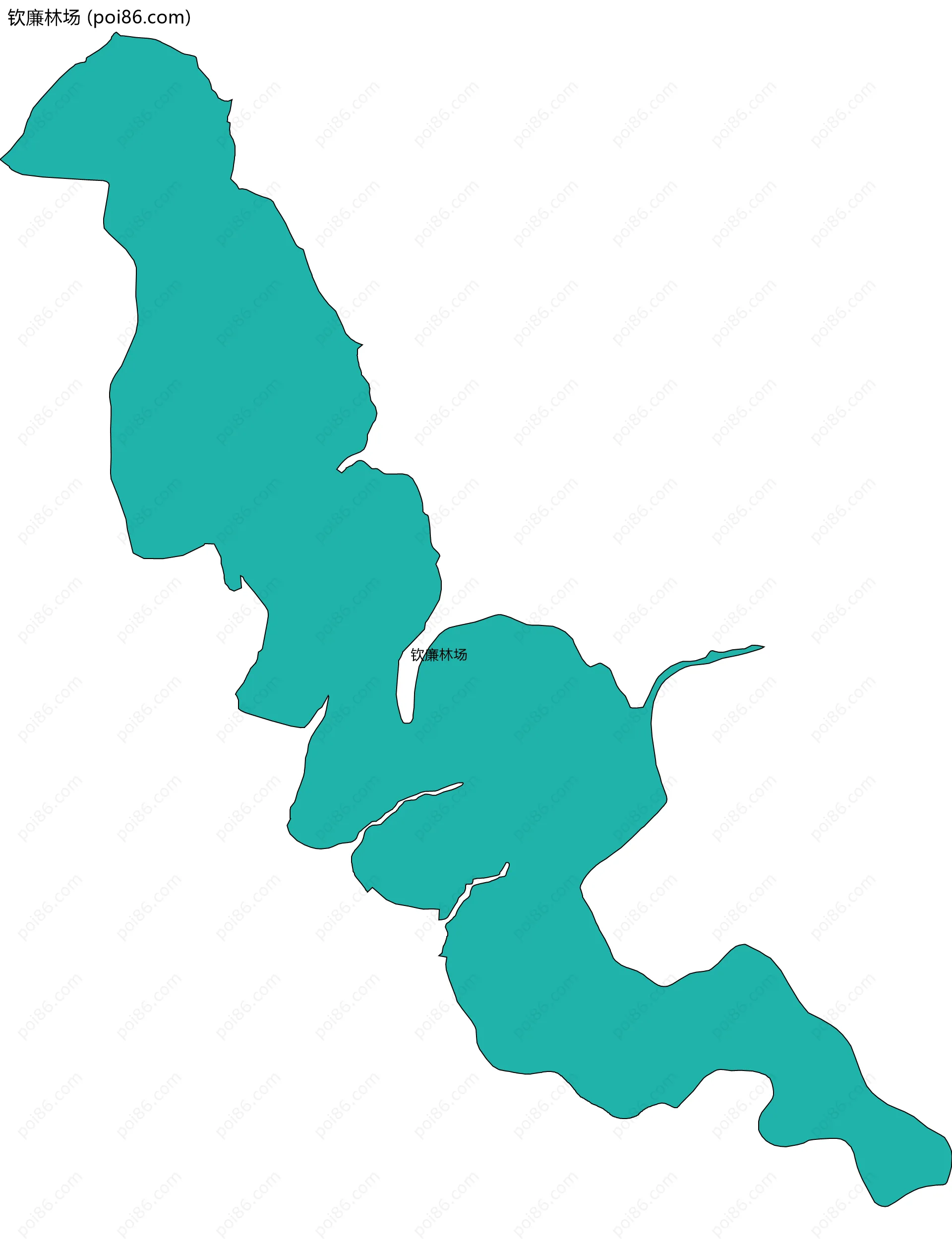 钦廉林场边界地图
