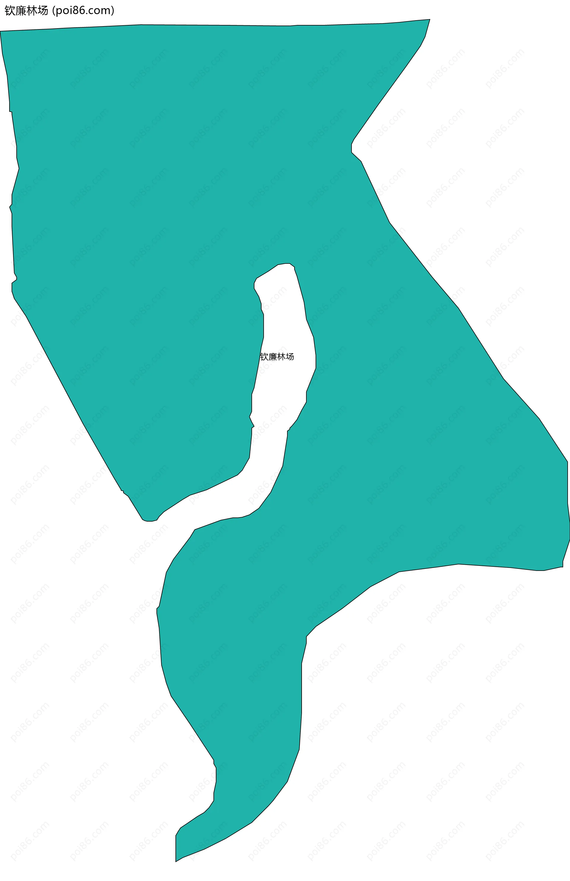 钦廉林场边界地图