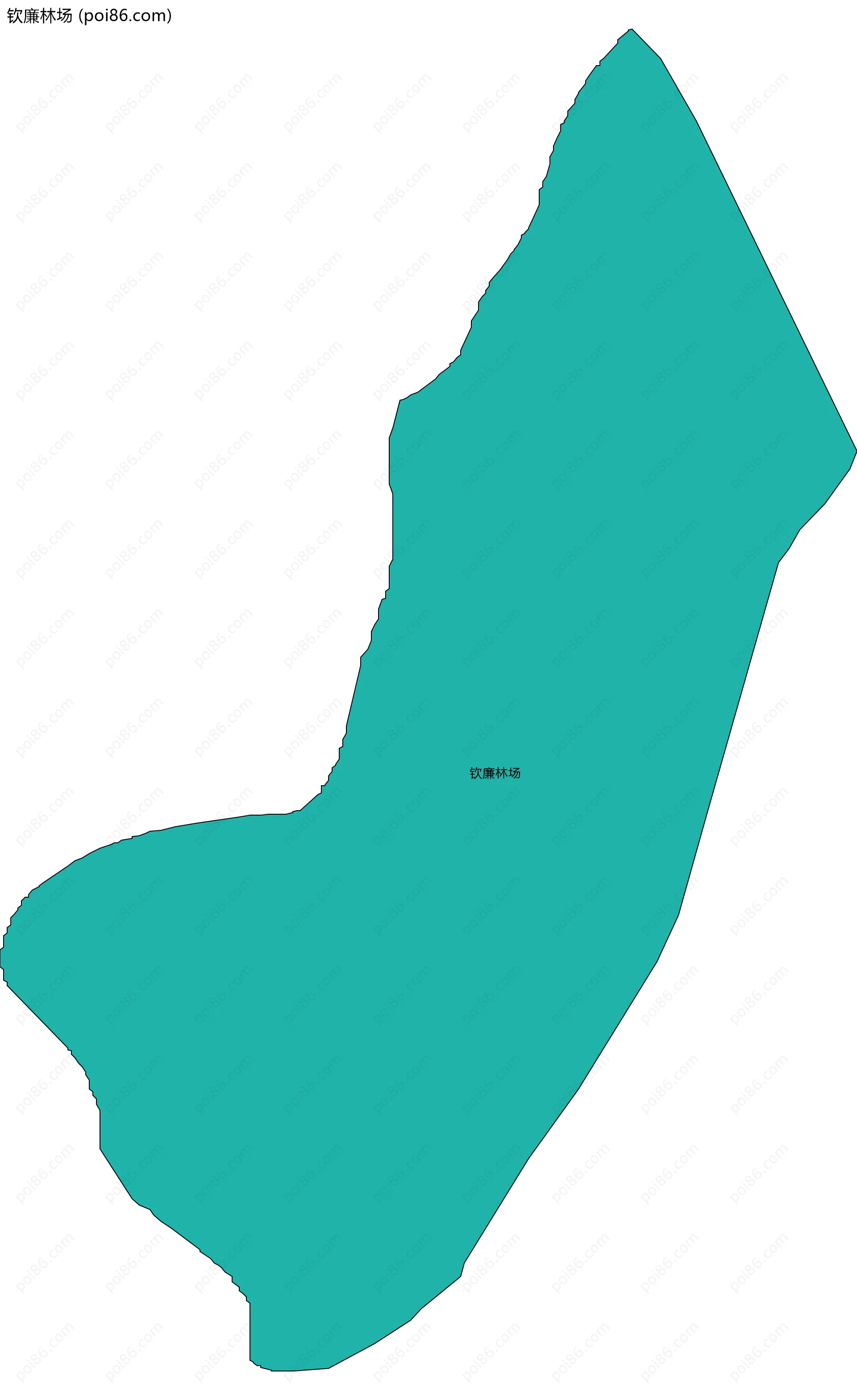钦廉林场边界地图