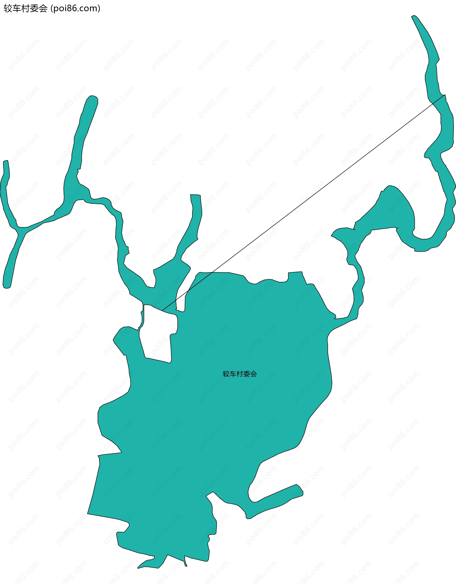 较车村委会边界地图