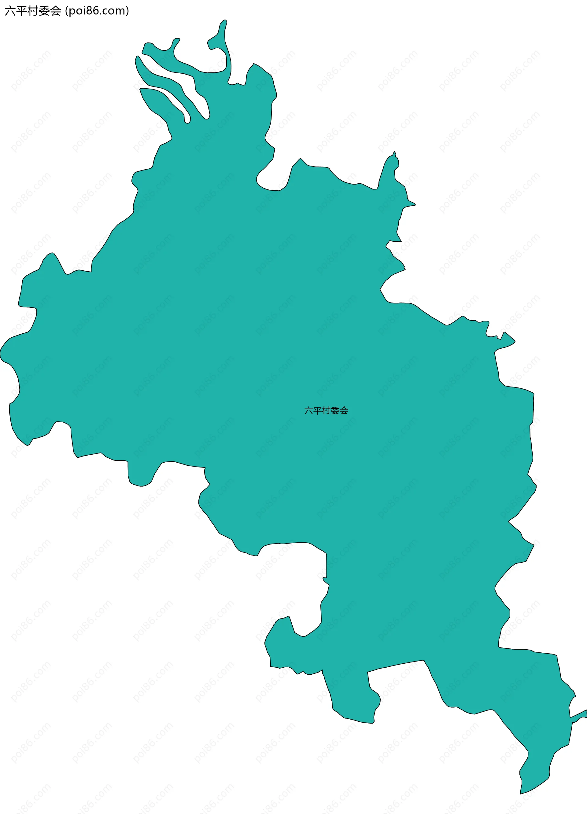 六平村委会边界地图
