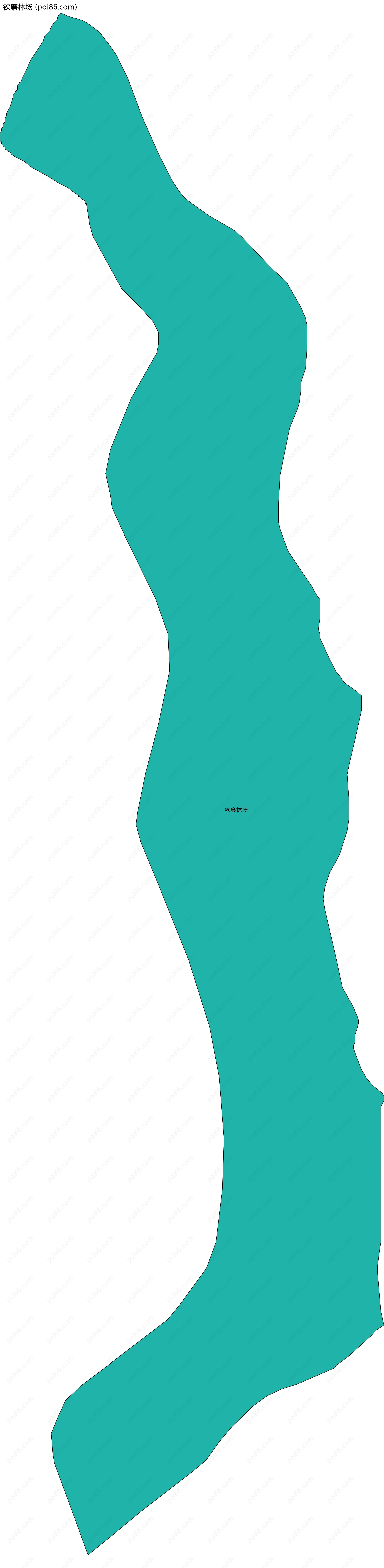钦廉林场边界地图
