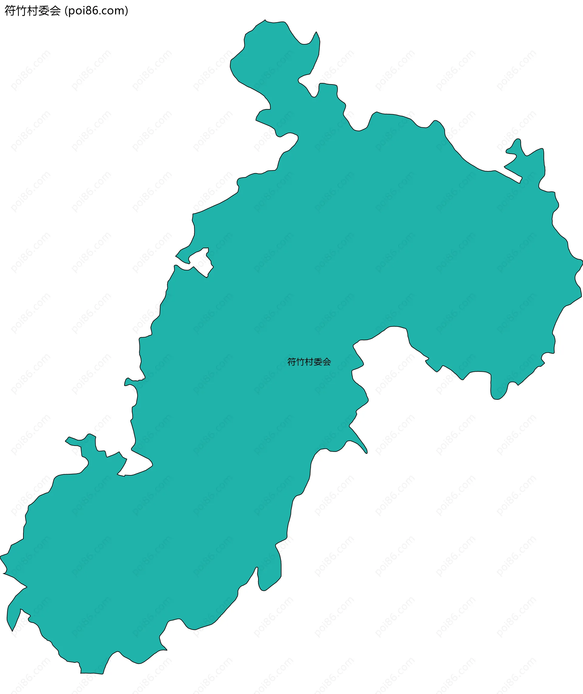 符竹村委会边界地图