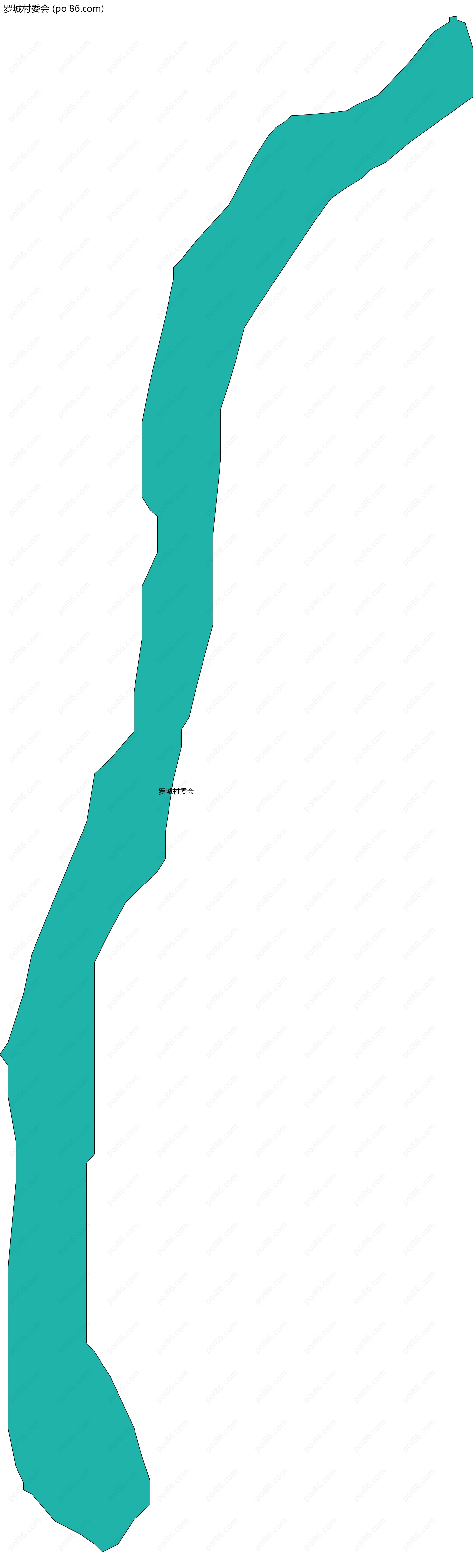 罗城村委会边界地图