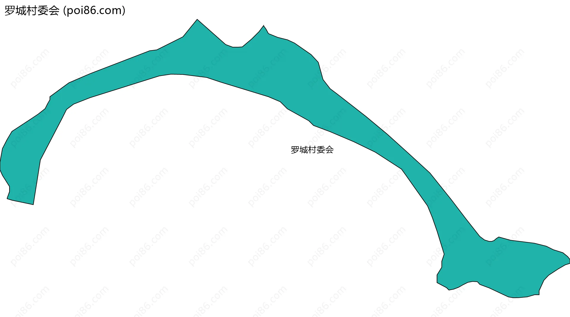 罗城村委会边界地图