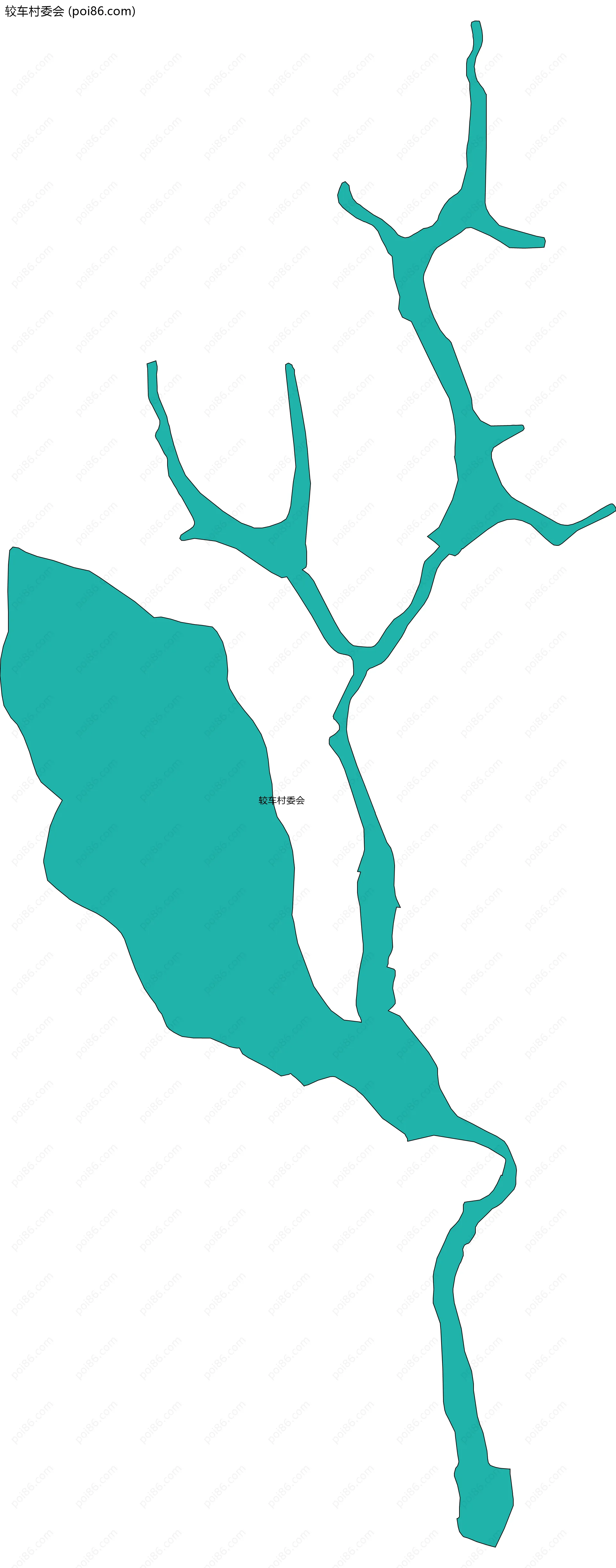 较车村委会边界地图