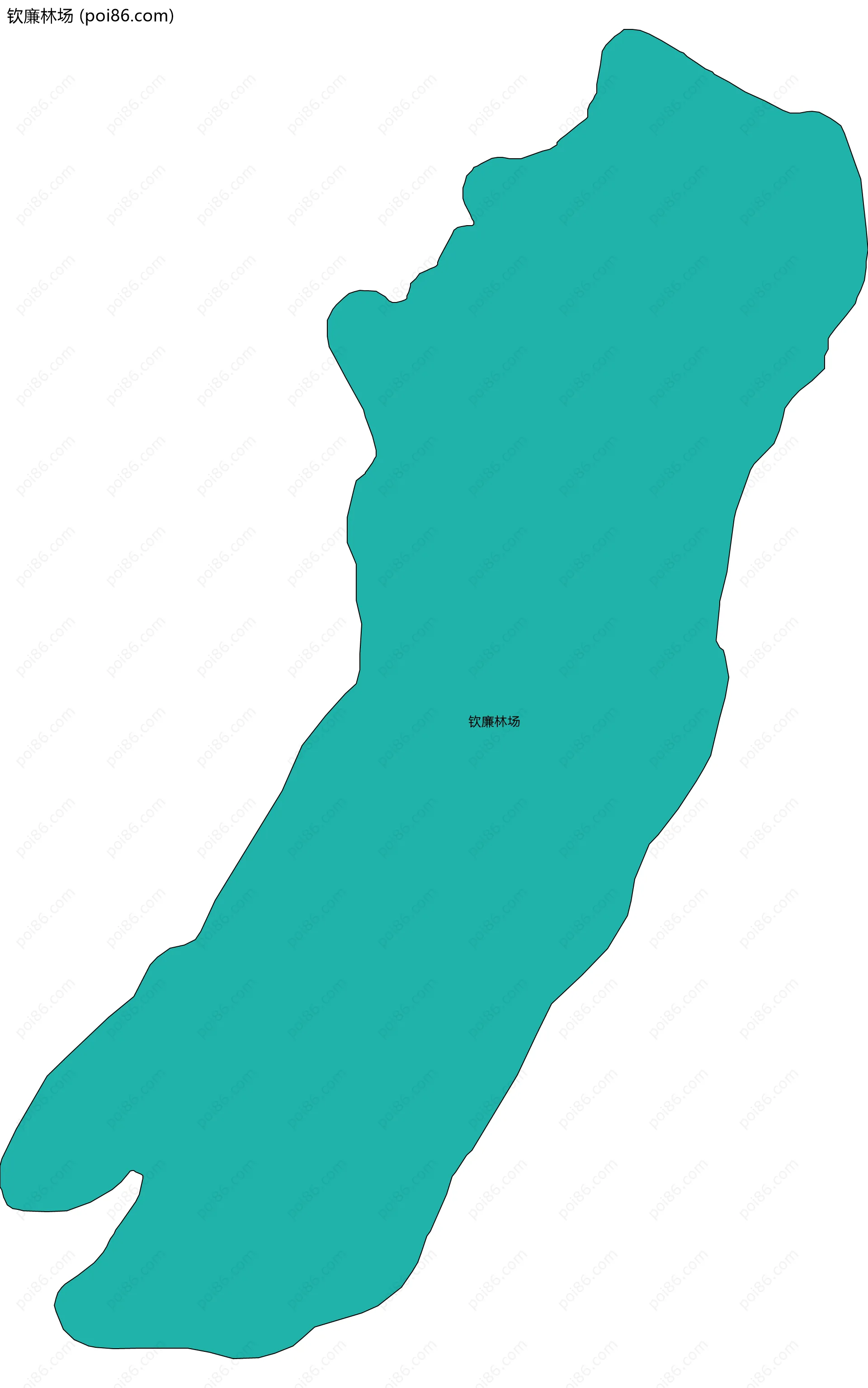 钦廉林场边界地图