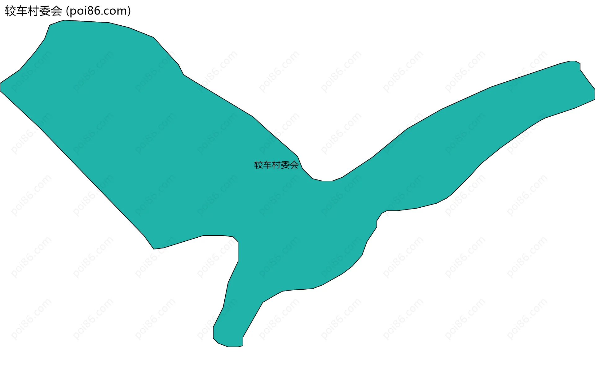 较车村委会边界地图