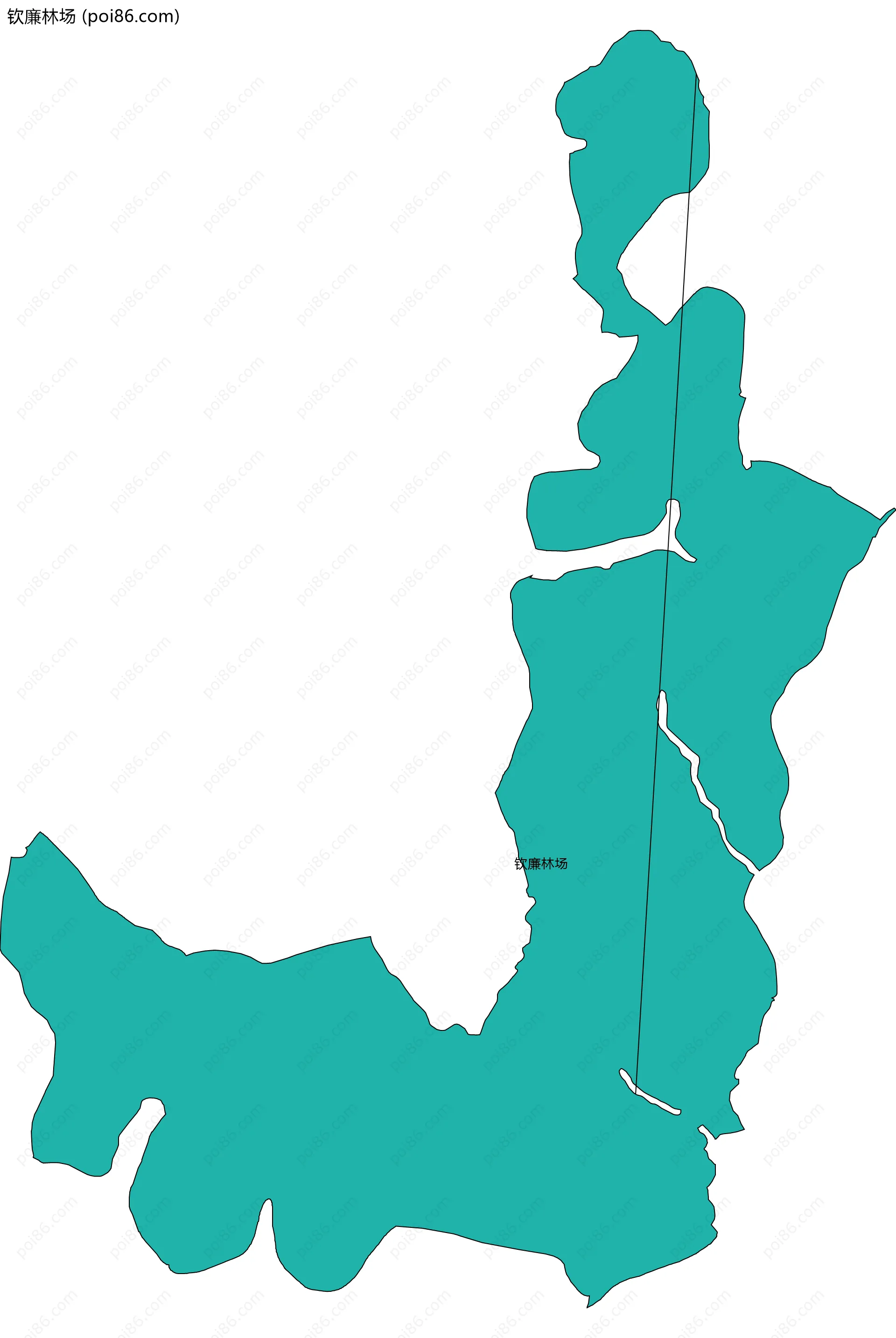 钦廉林场边界地图