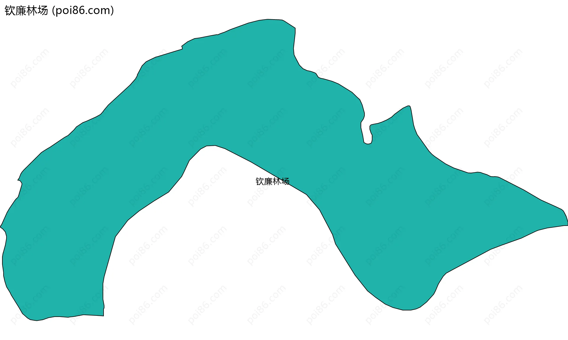 钦廉林场边界地图