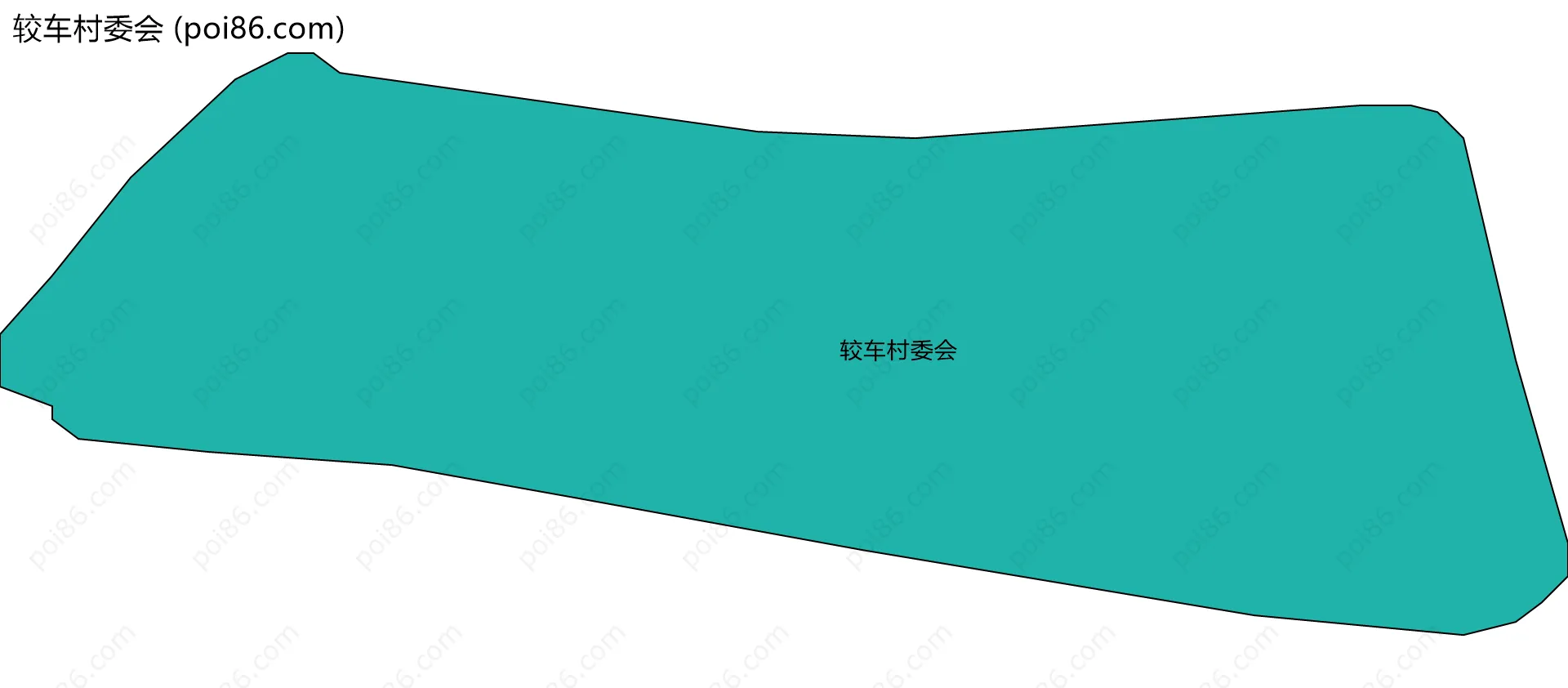 较车村委会边界地图