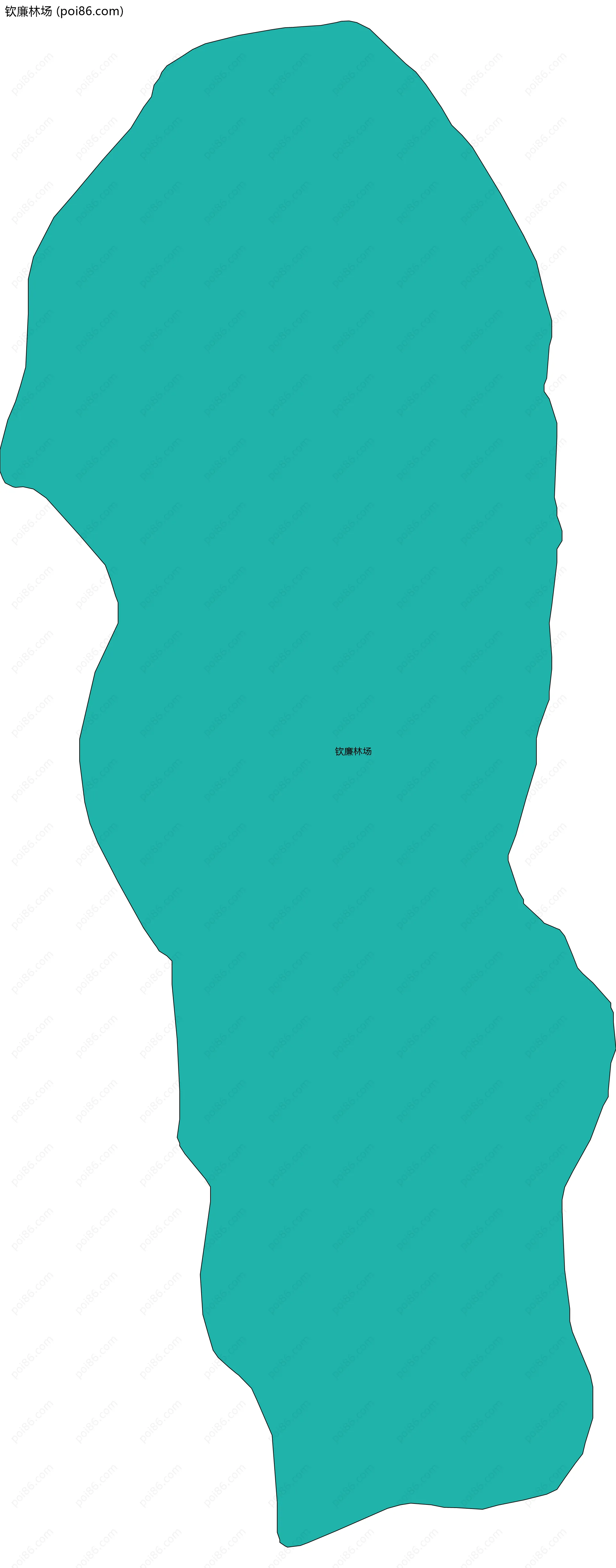 钦廉林场边界地图