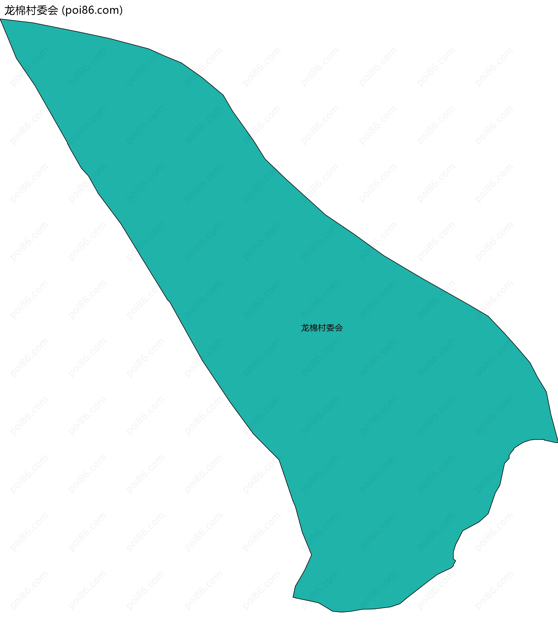 龙棉村委会边界地图