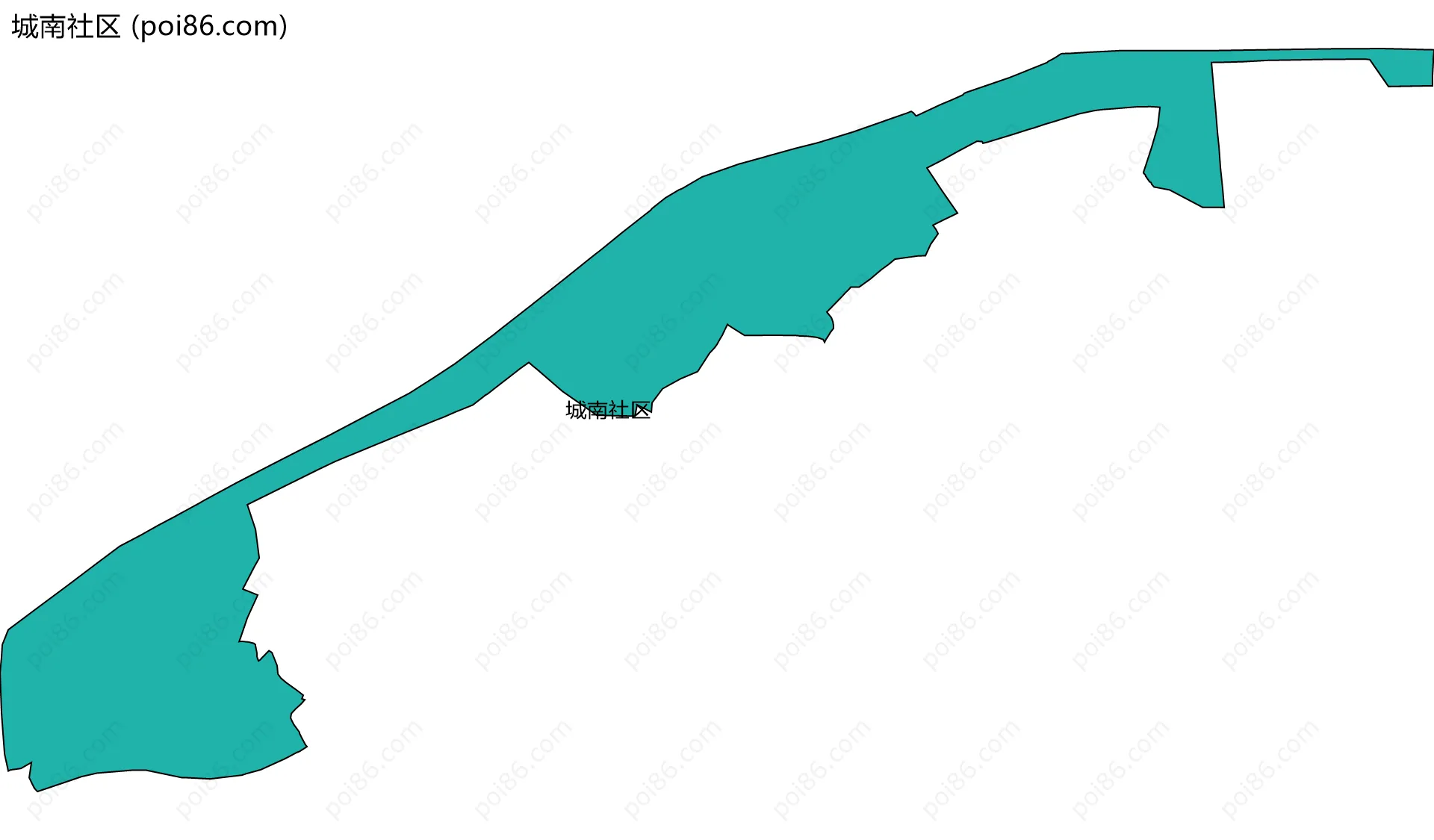 城南社区边界地图