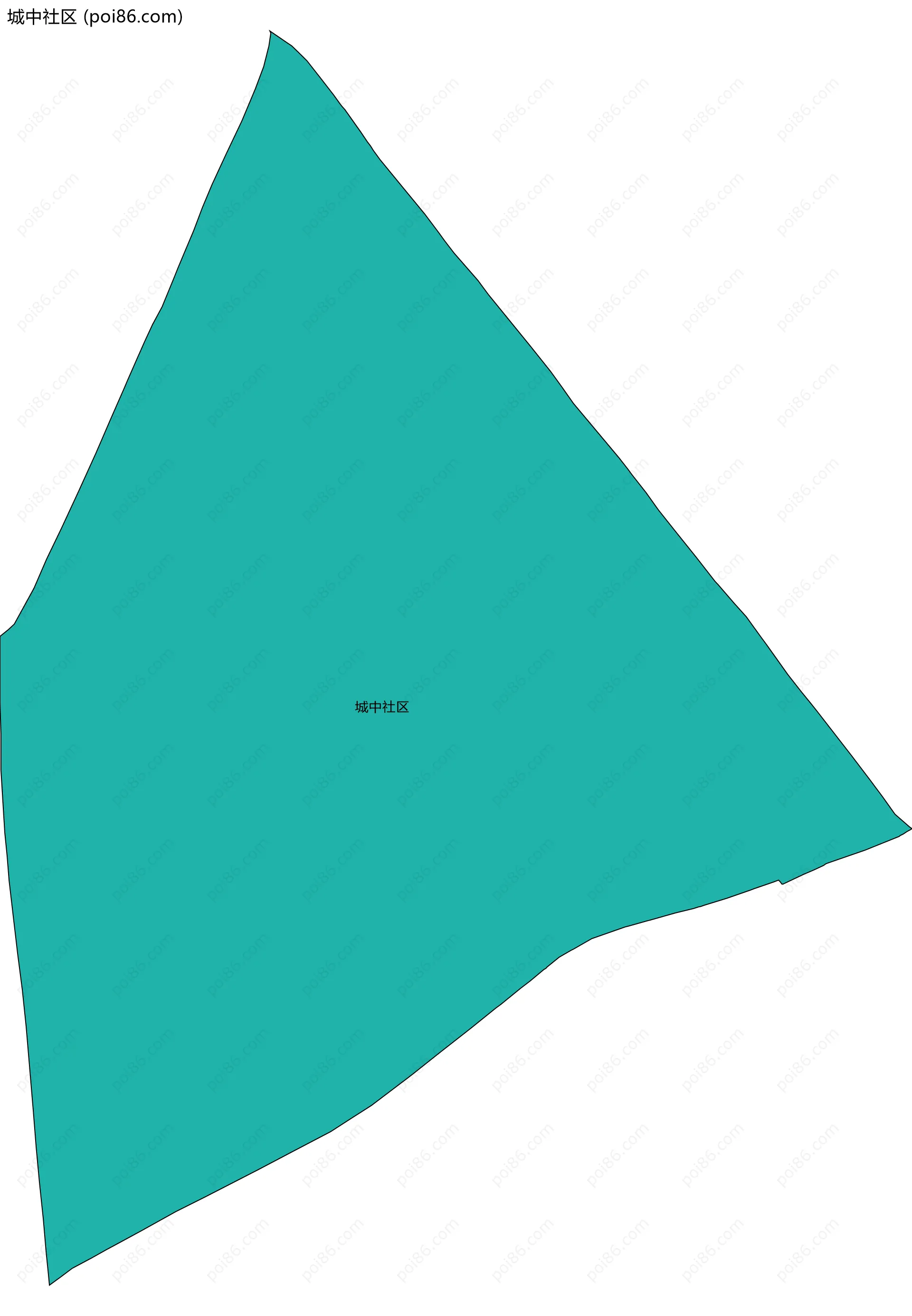 城中社区边界地图