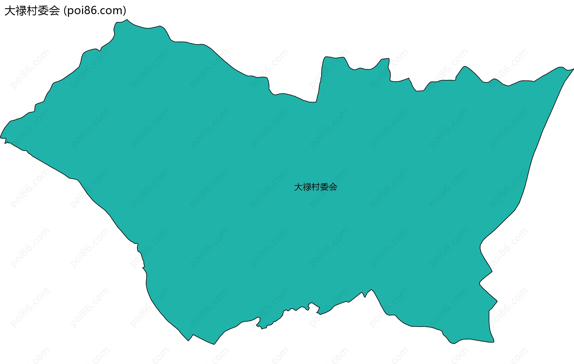 大禄村委会边界地图