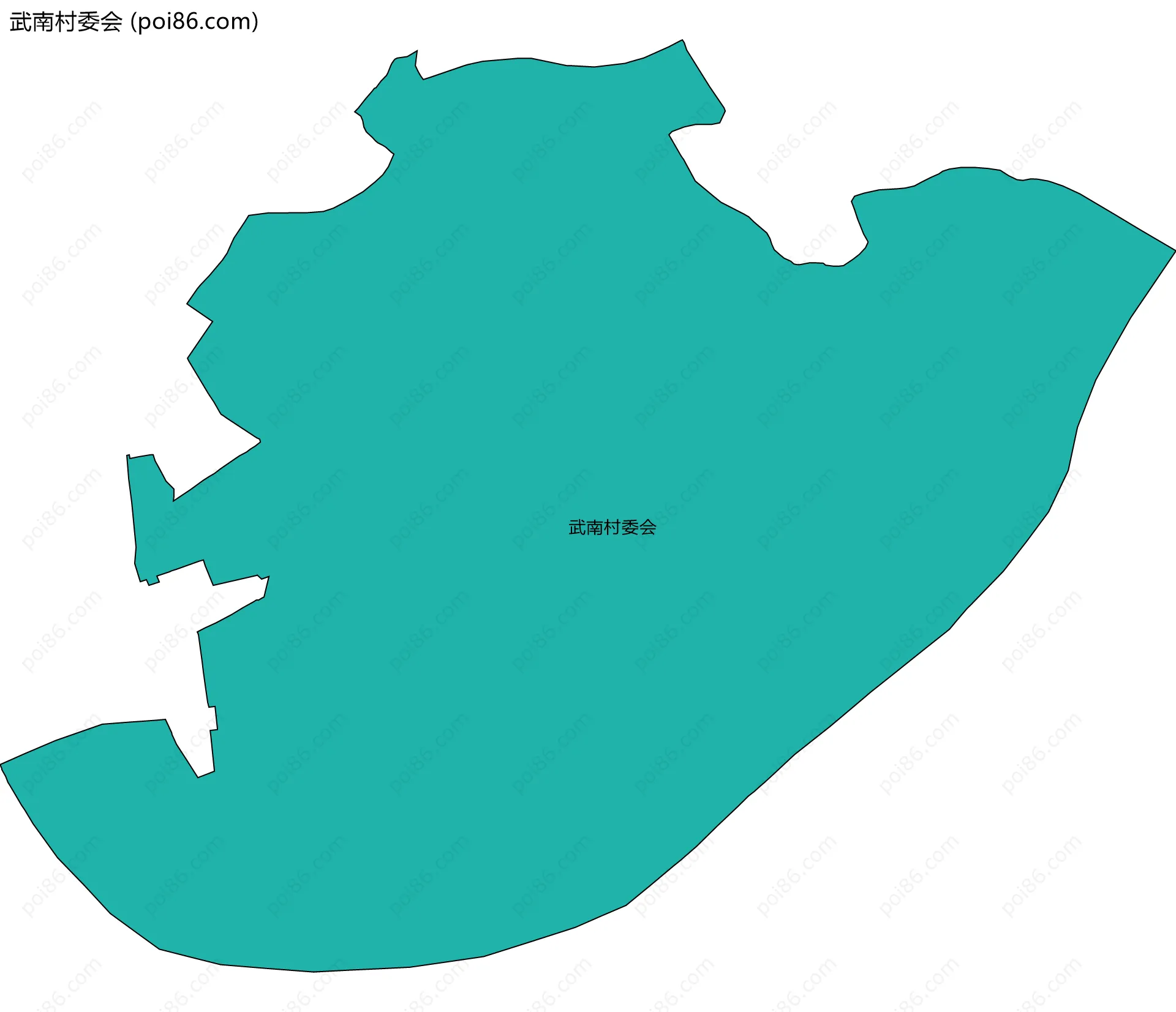 武南村委会边界地图