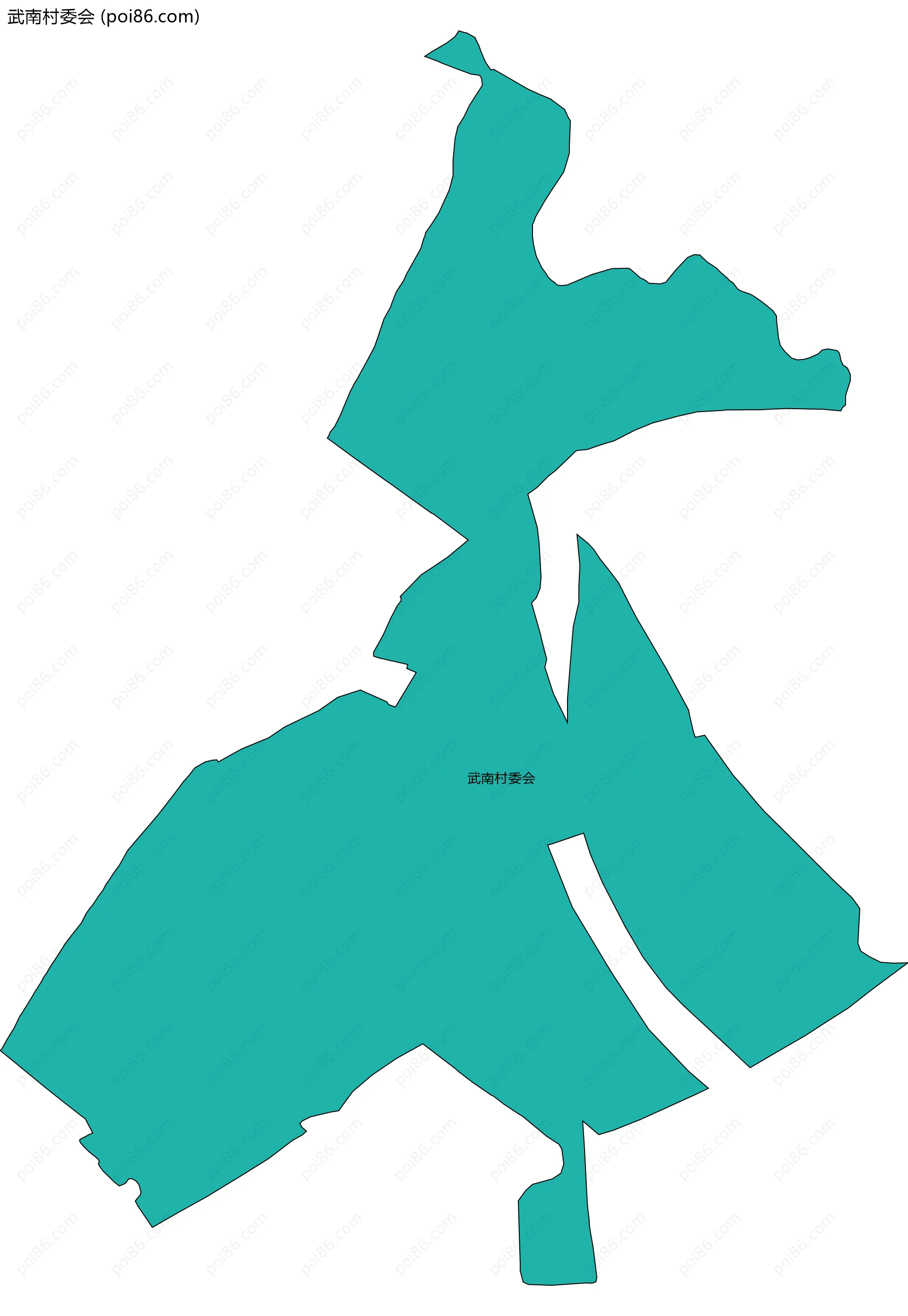 武南村委会边界地图