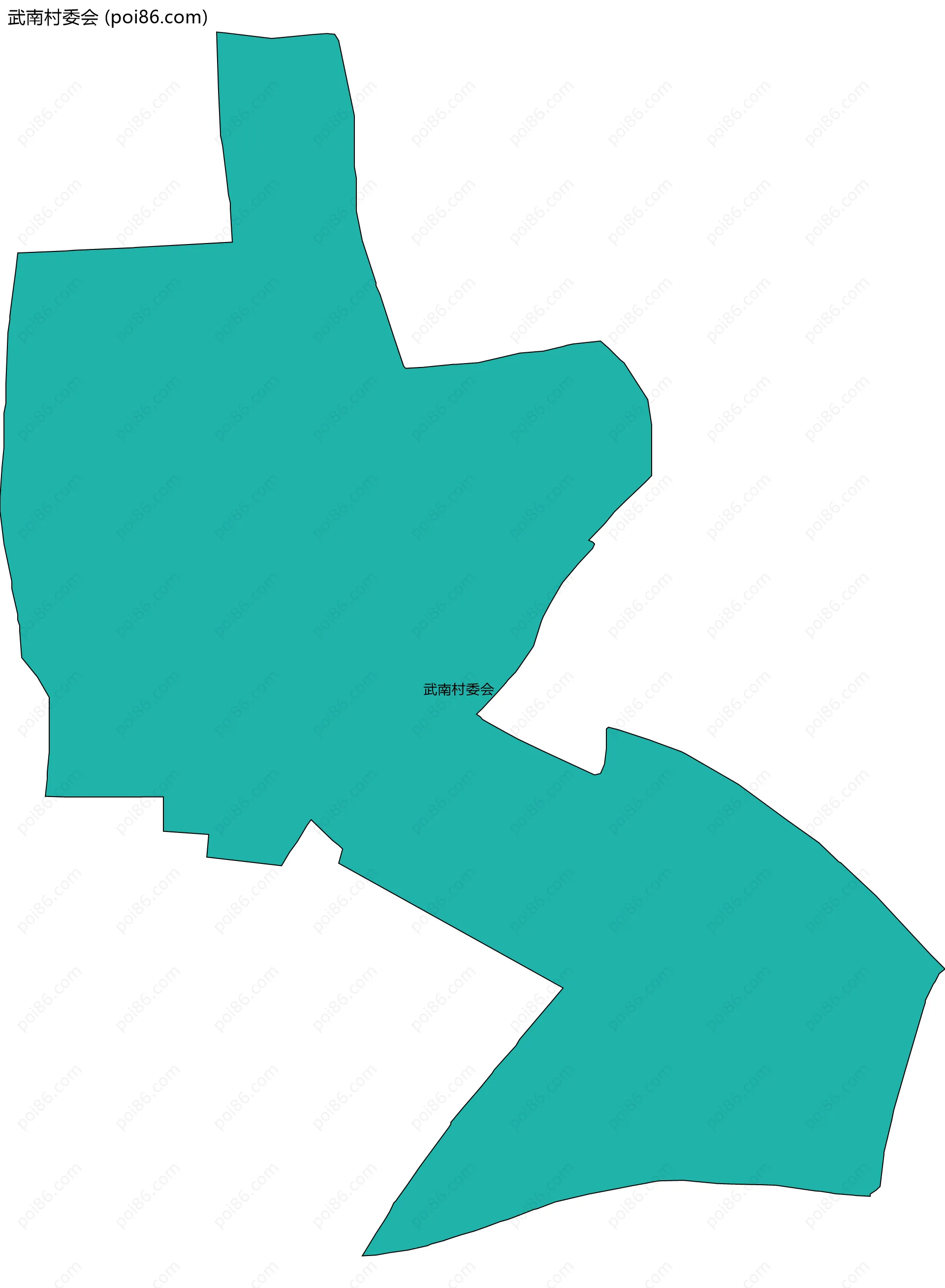 武南村委会边界地图
