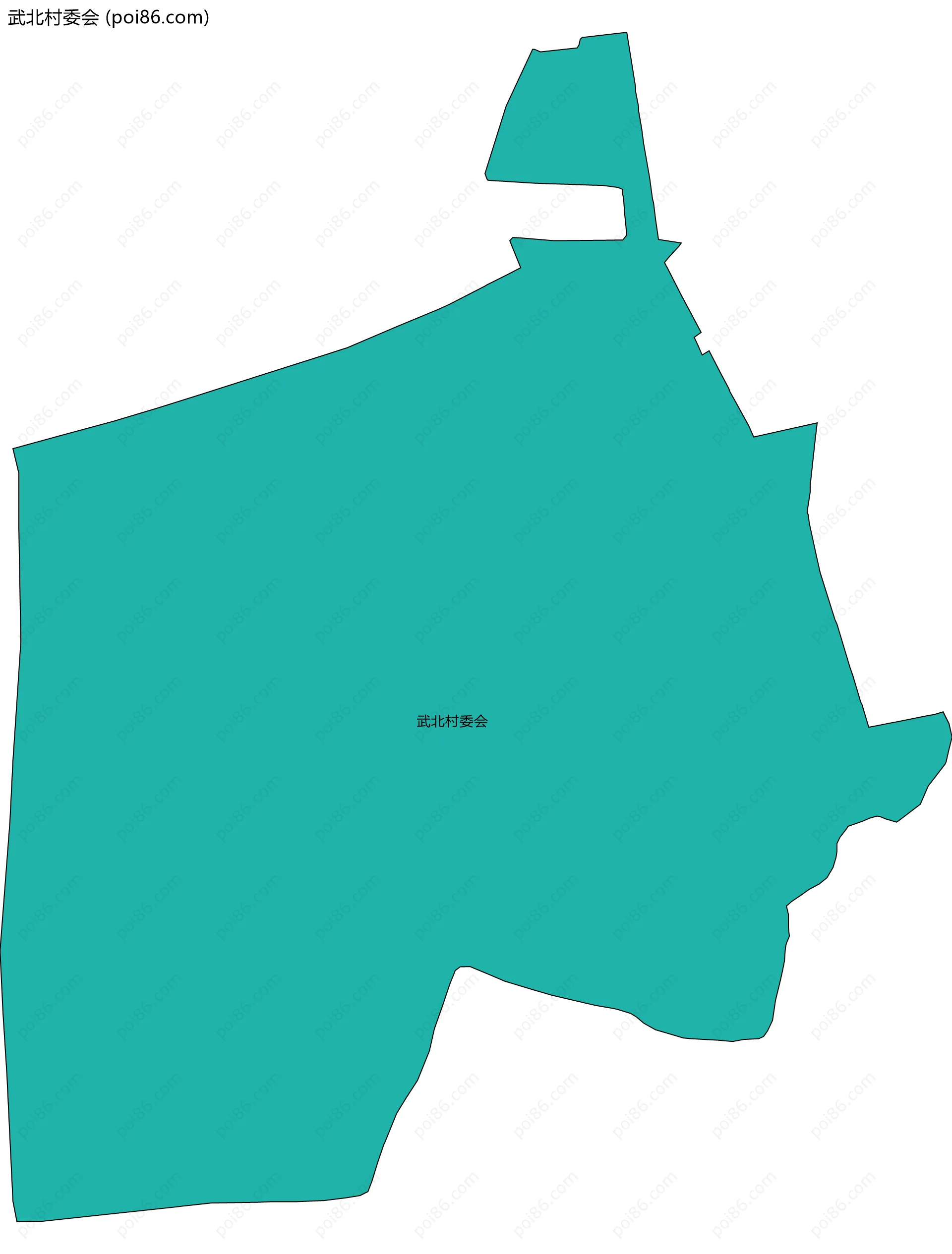 武北村委会边界地图