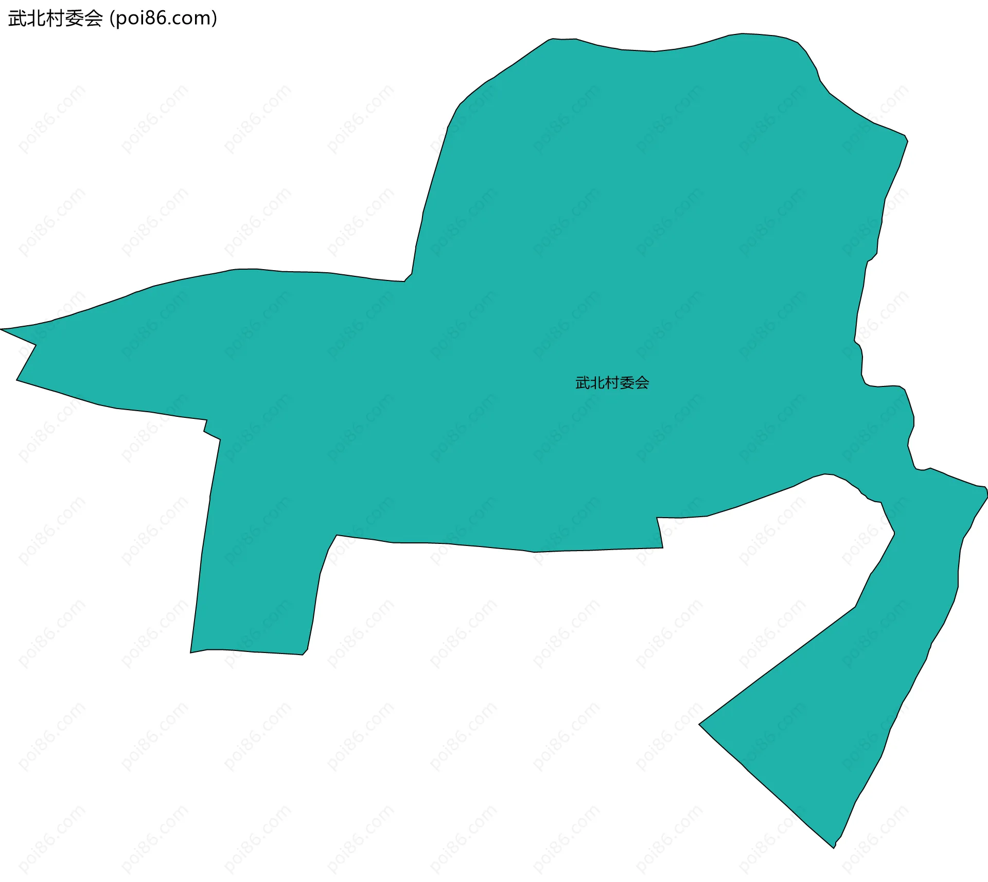 武北村委会边界地图