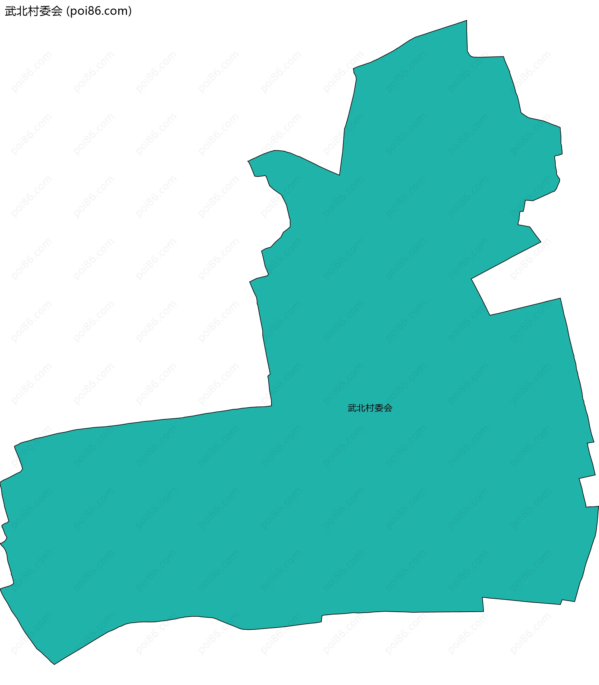 武北村委会边界地图