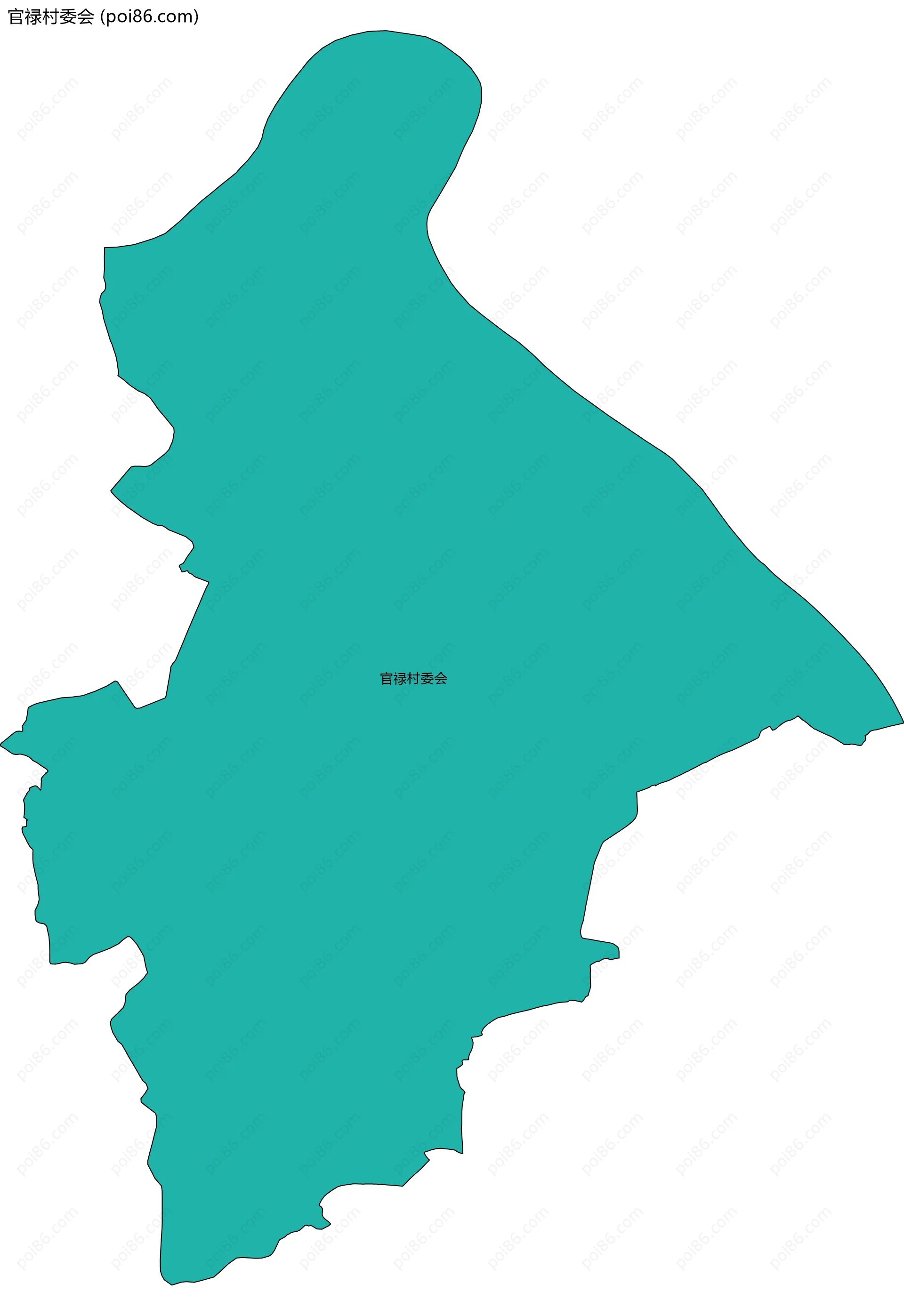 官禄村委会边界地图