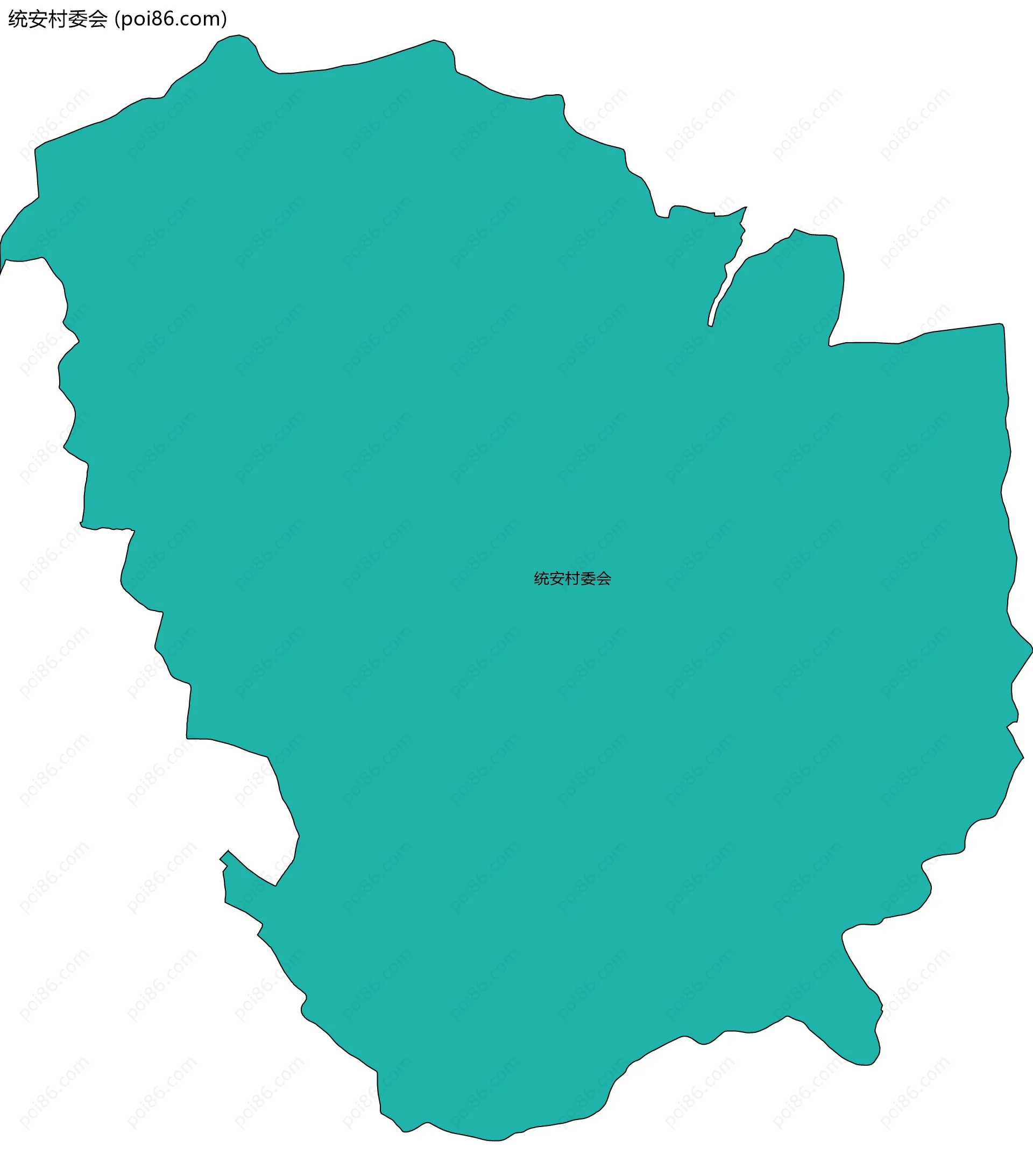 统安村委会边界地图
