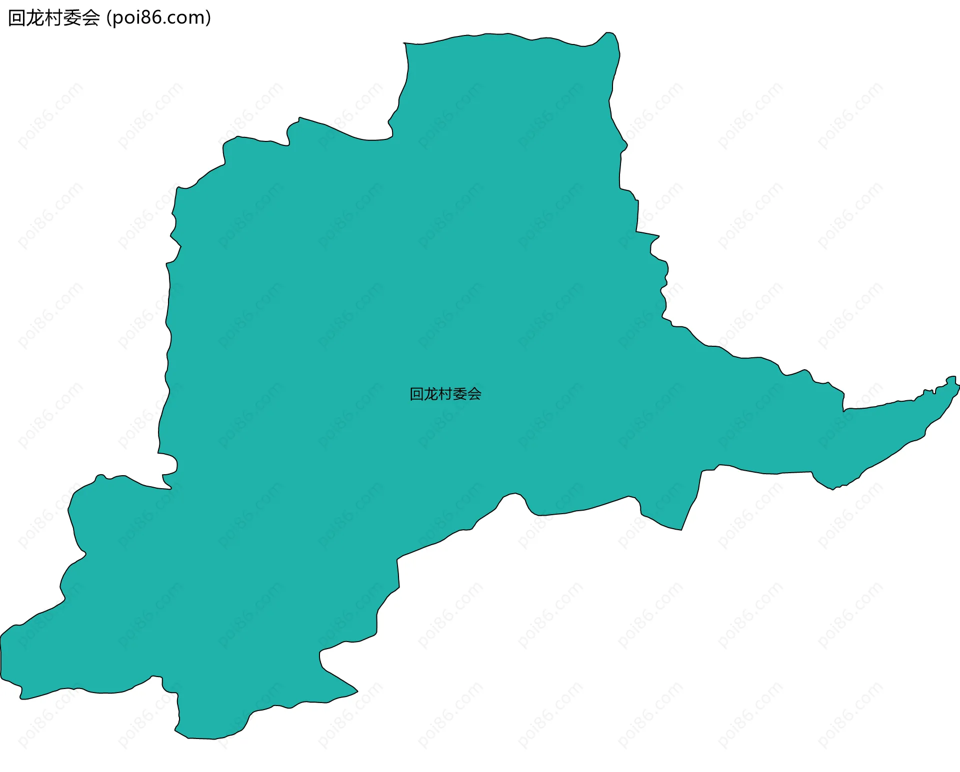回龙村委会边界地图