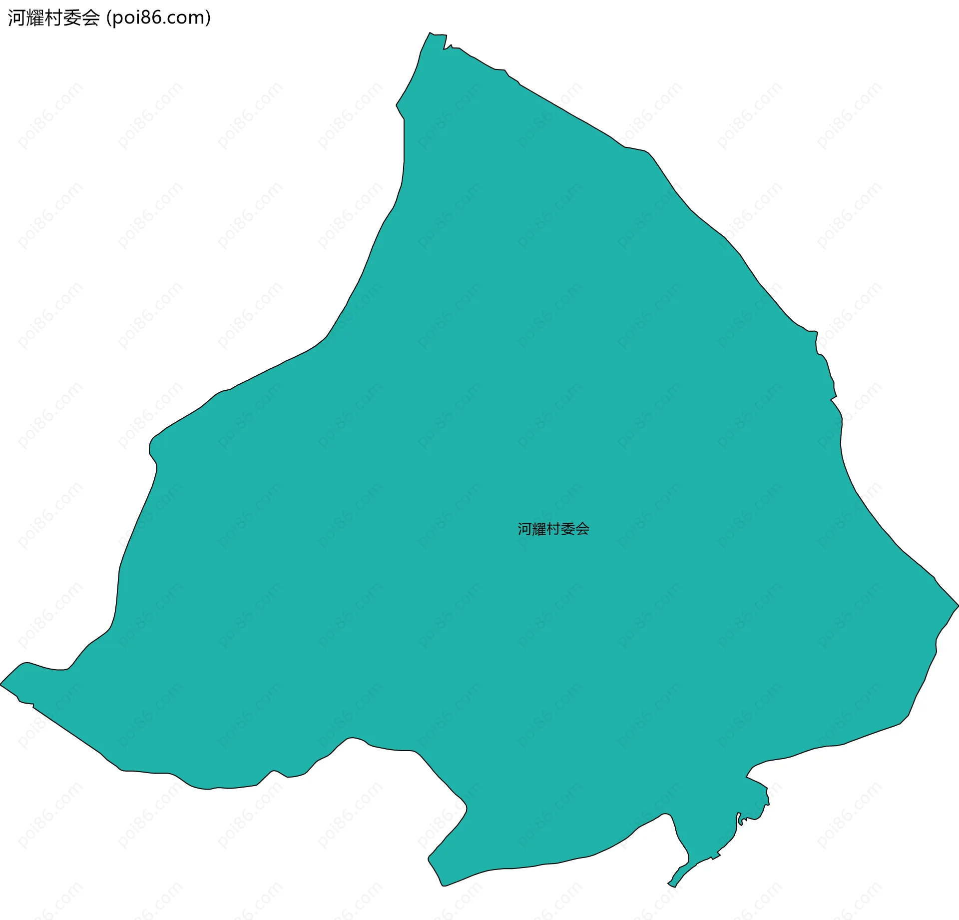 河耀村委会边界地图