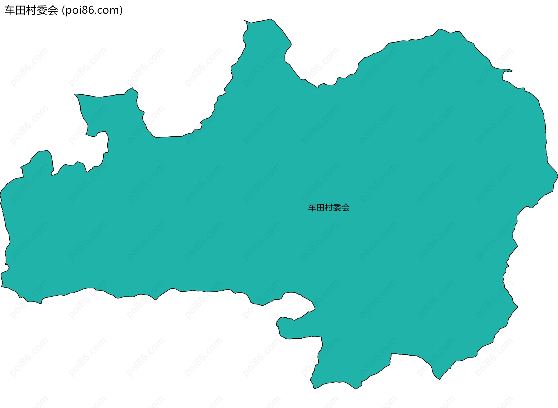车田村委会边界地图