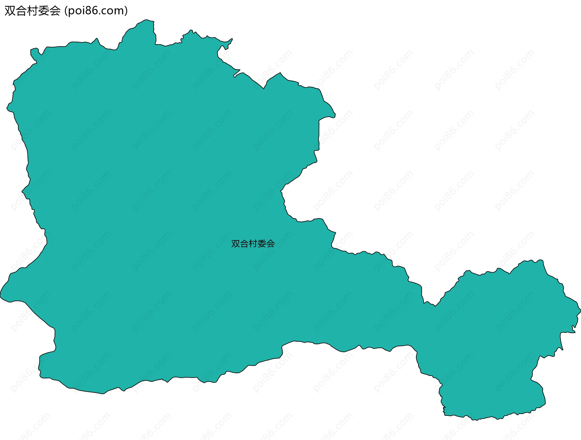 双合村委会边界地图