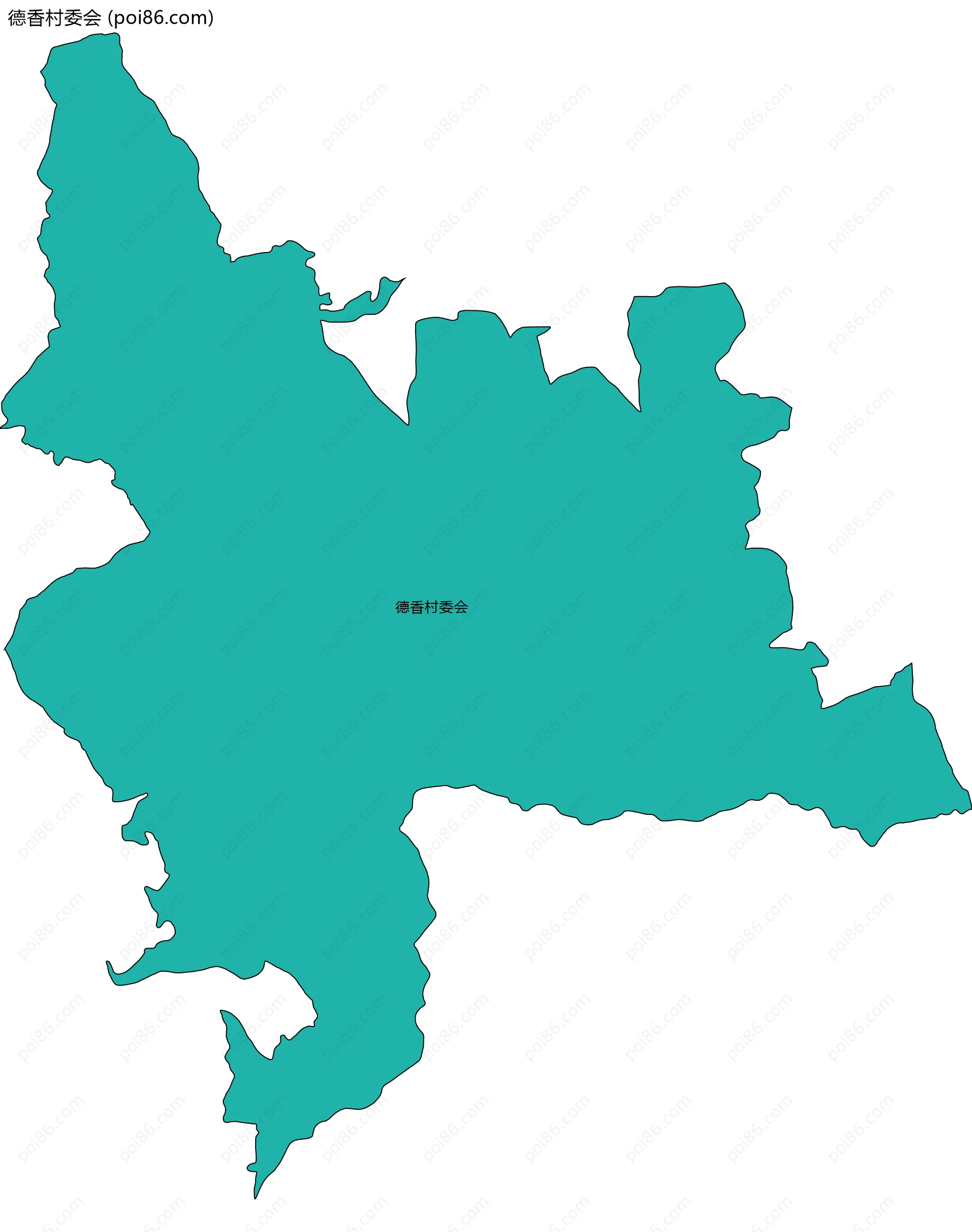 德香村委会边界地图