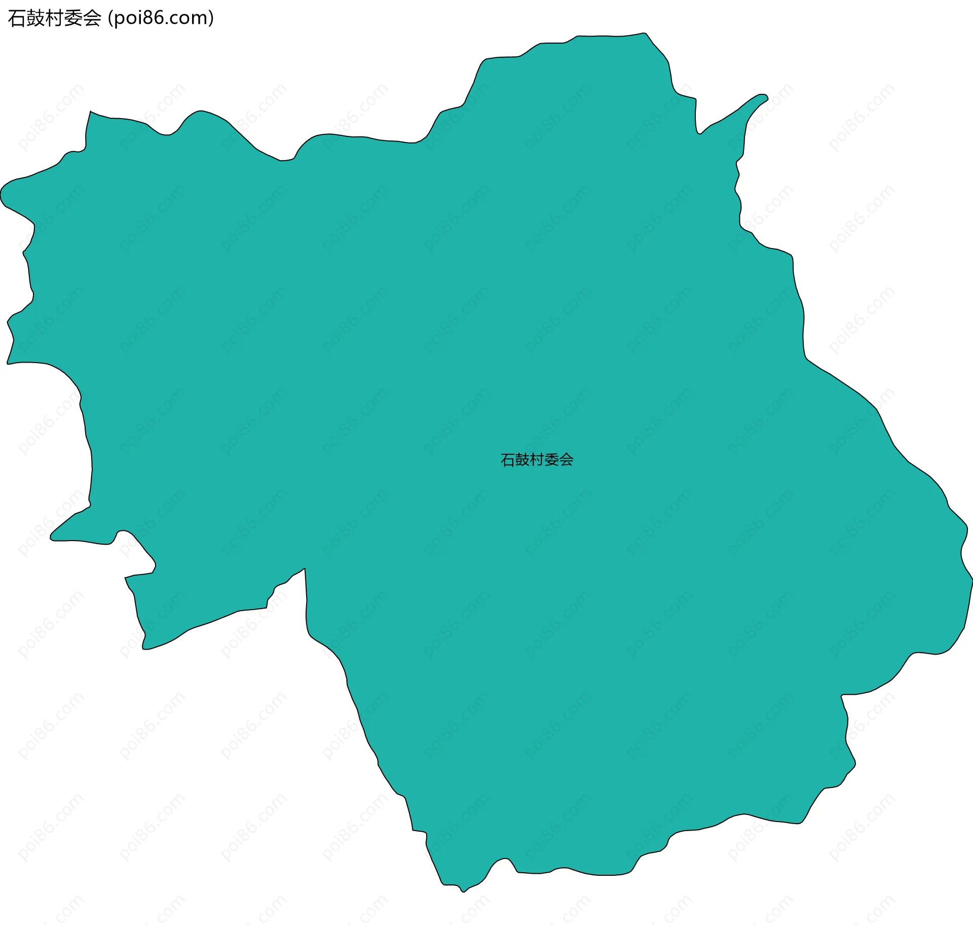 石鼓村委会边界地图