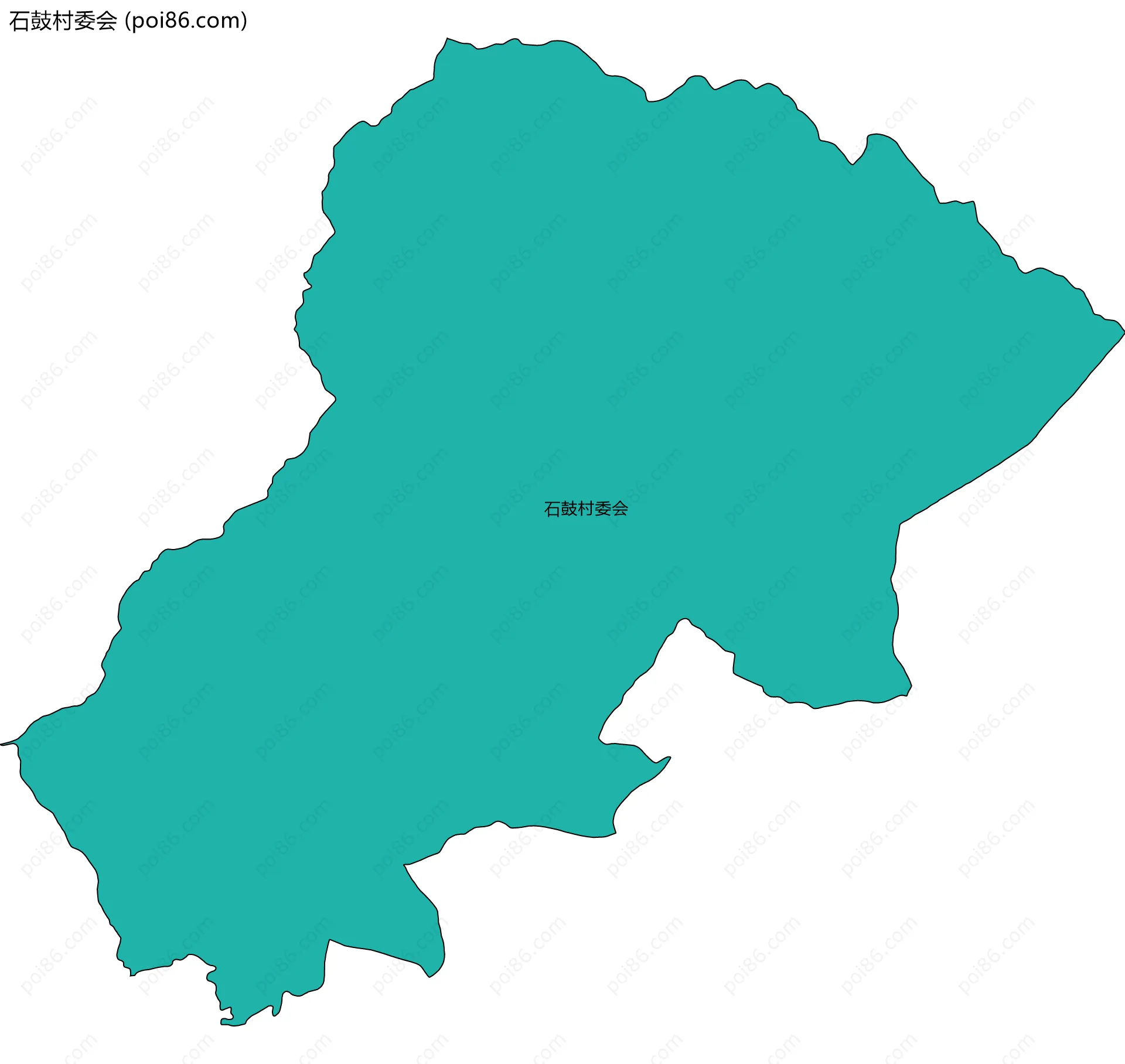 石鼓村委会边界地图