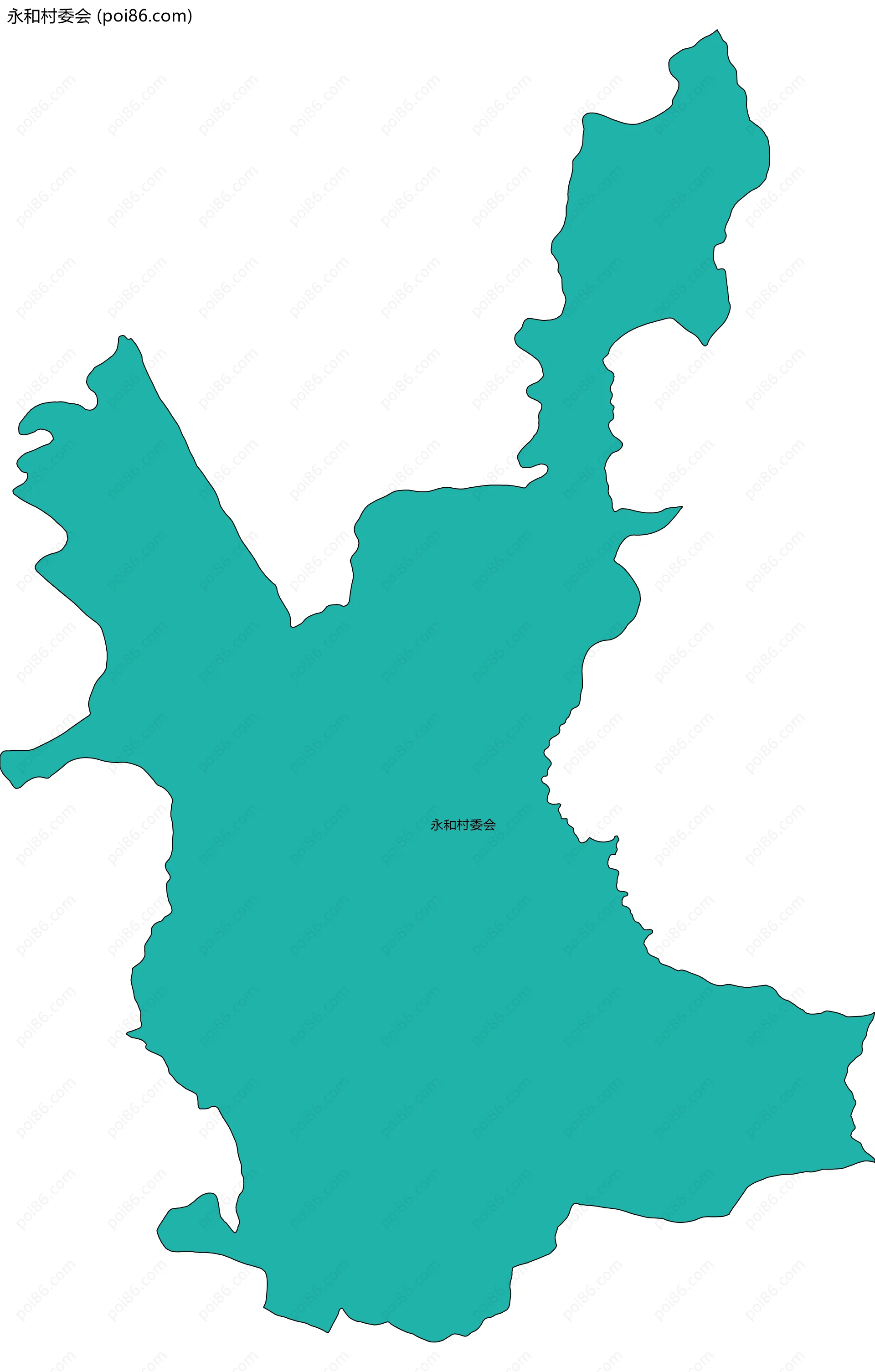 永和村委会边界地图