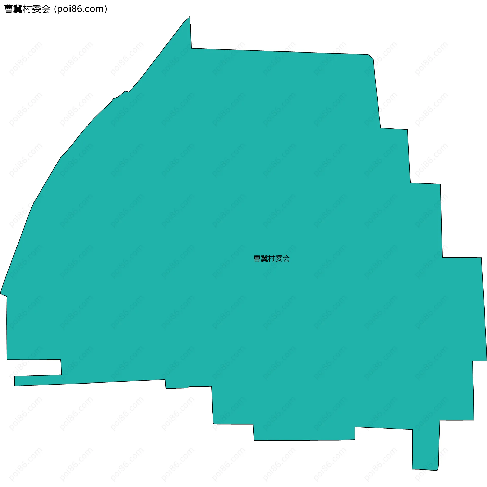 曹冀村委会边界地图