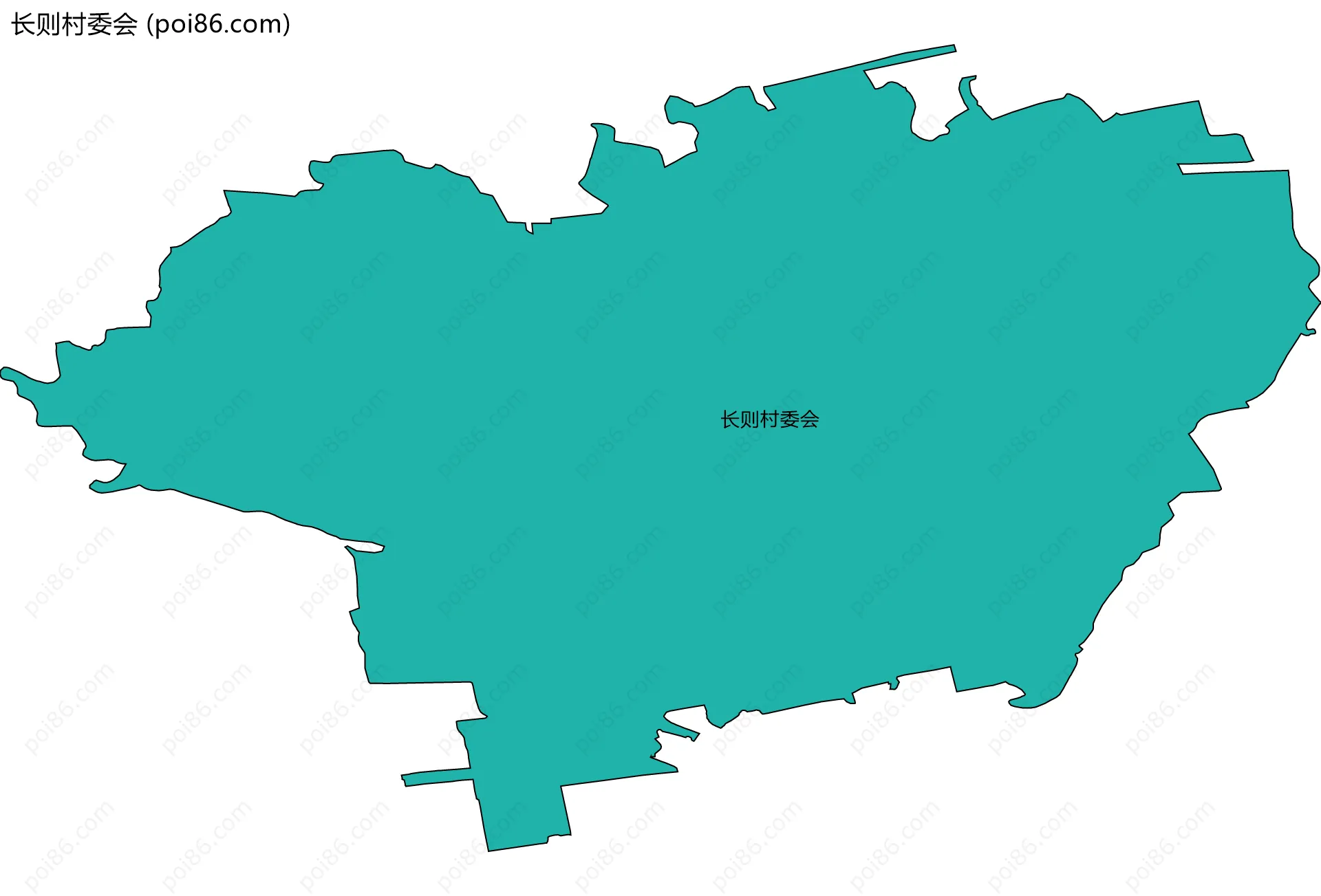 长则村委会边界地图
