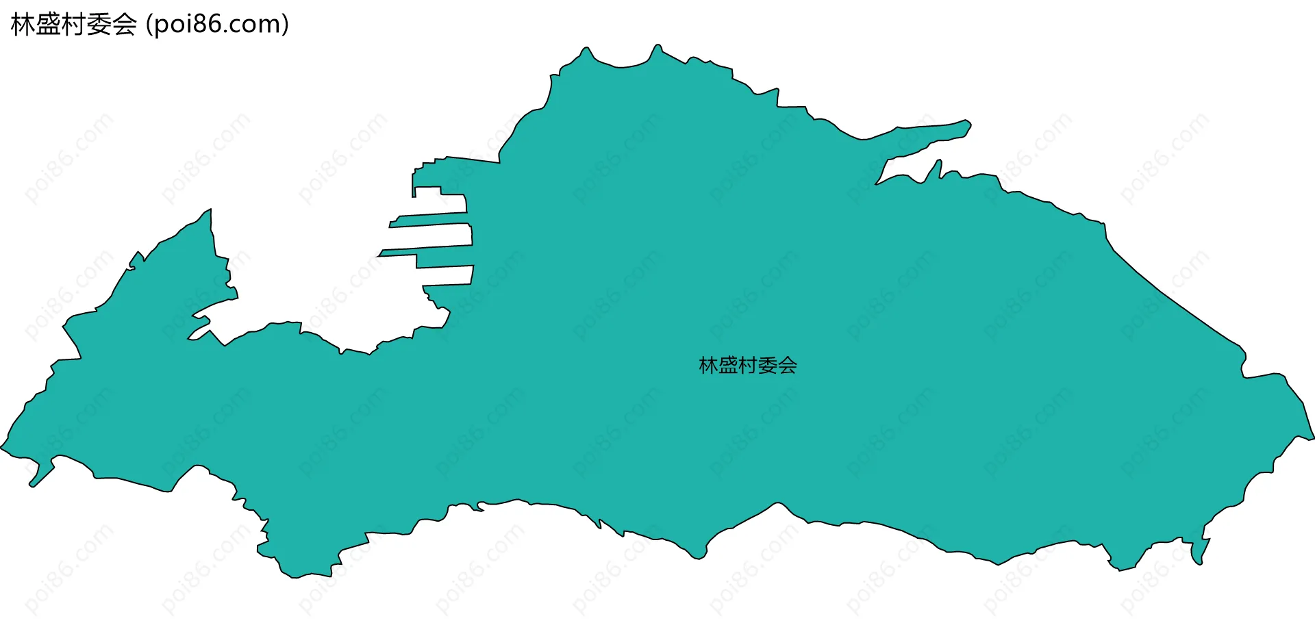 林盛村委会边界地图