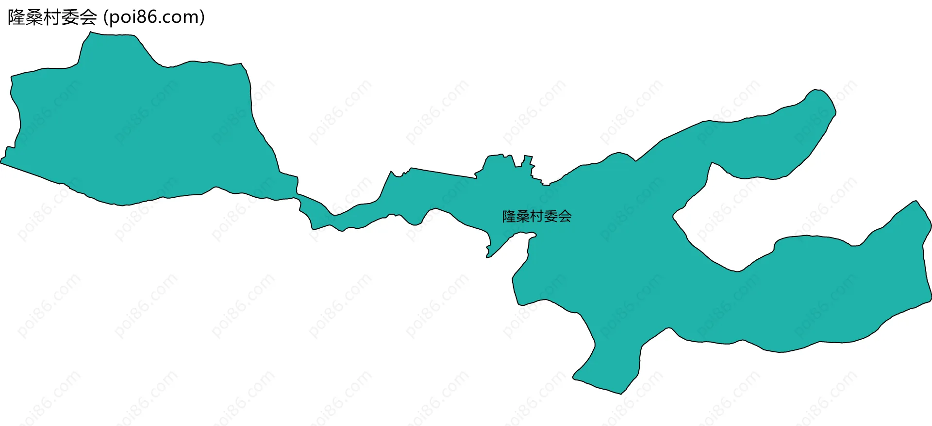 隆桑村委会边界地图