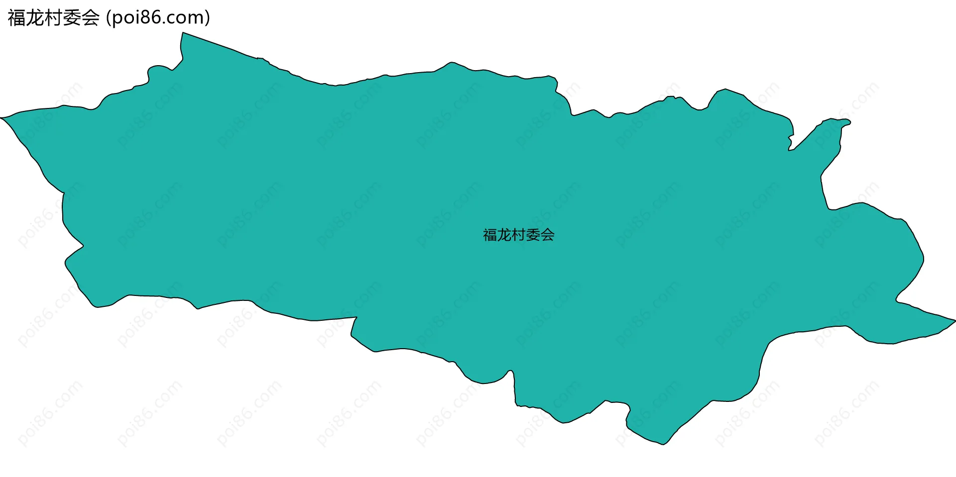 福龙村委会边界地图