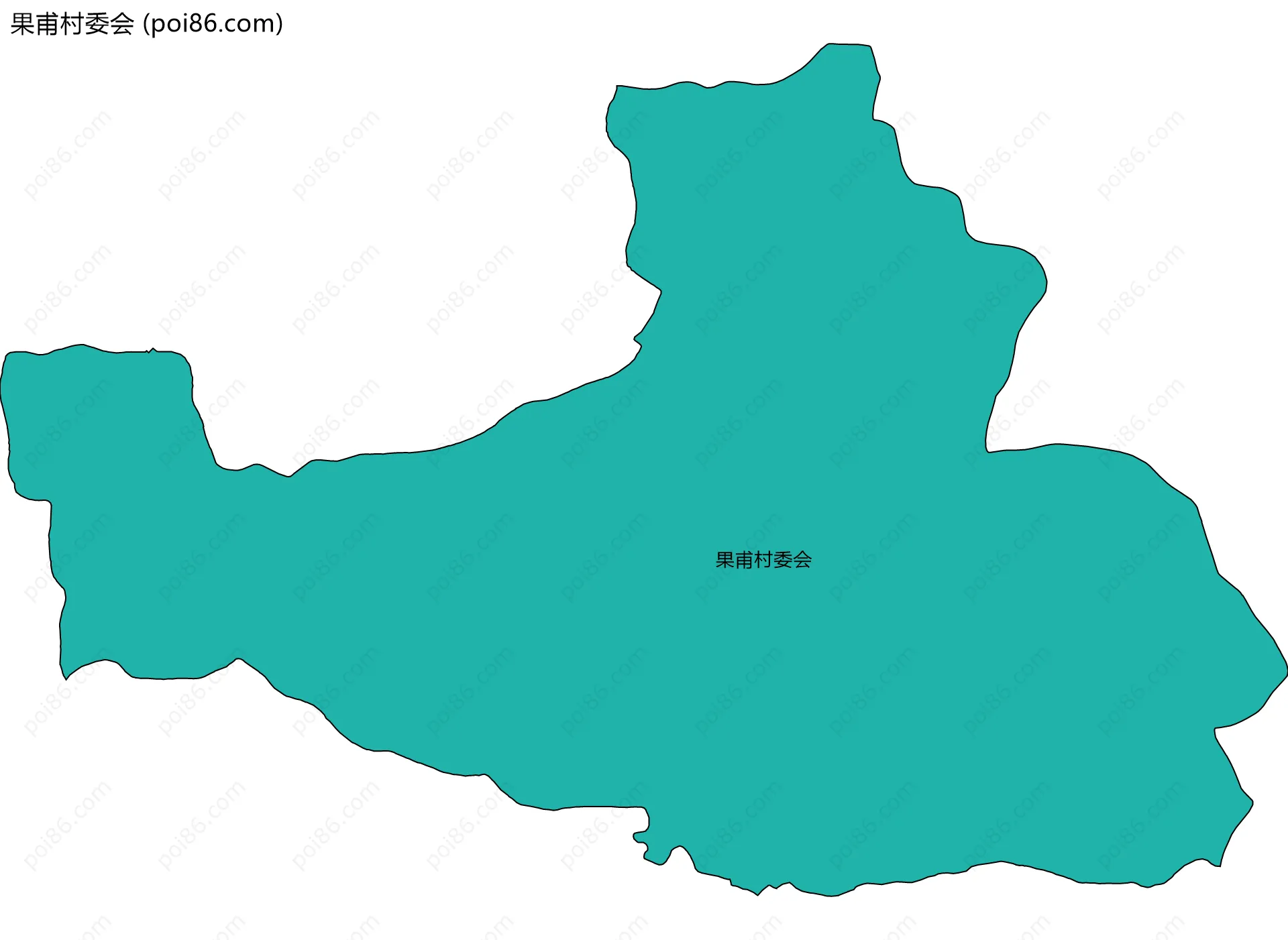 果甫村委会边界地图
