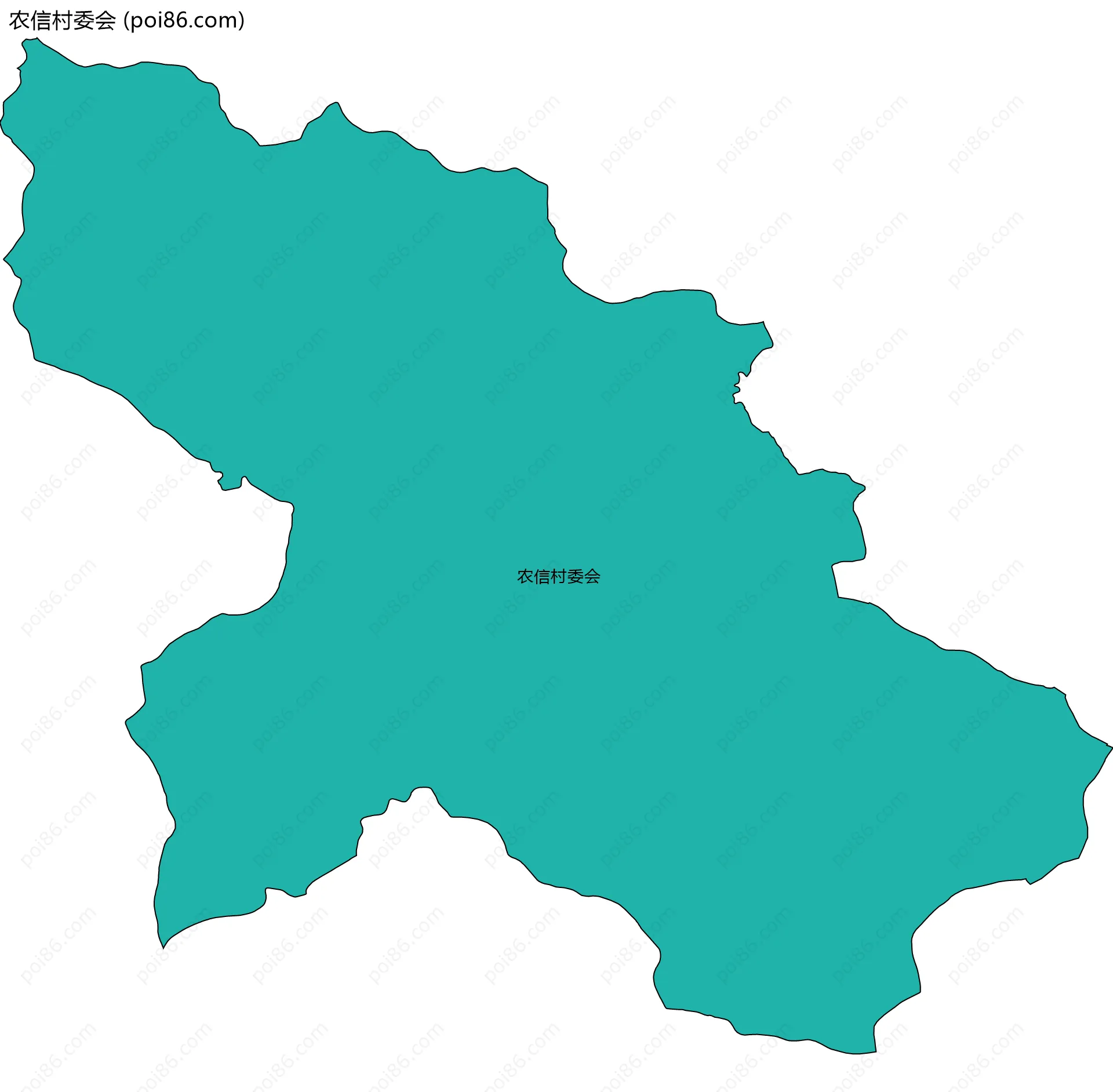 农信村委会边界地图