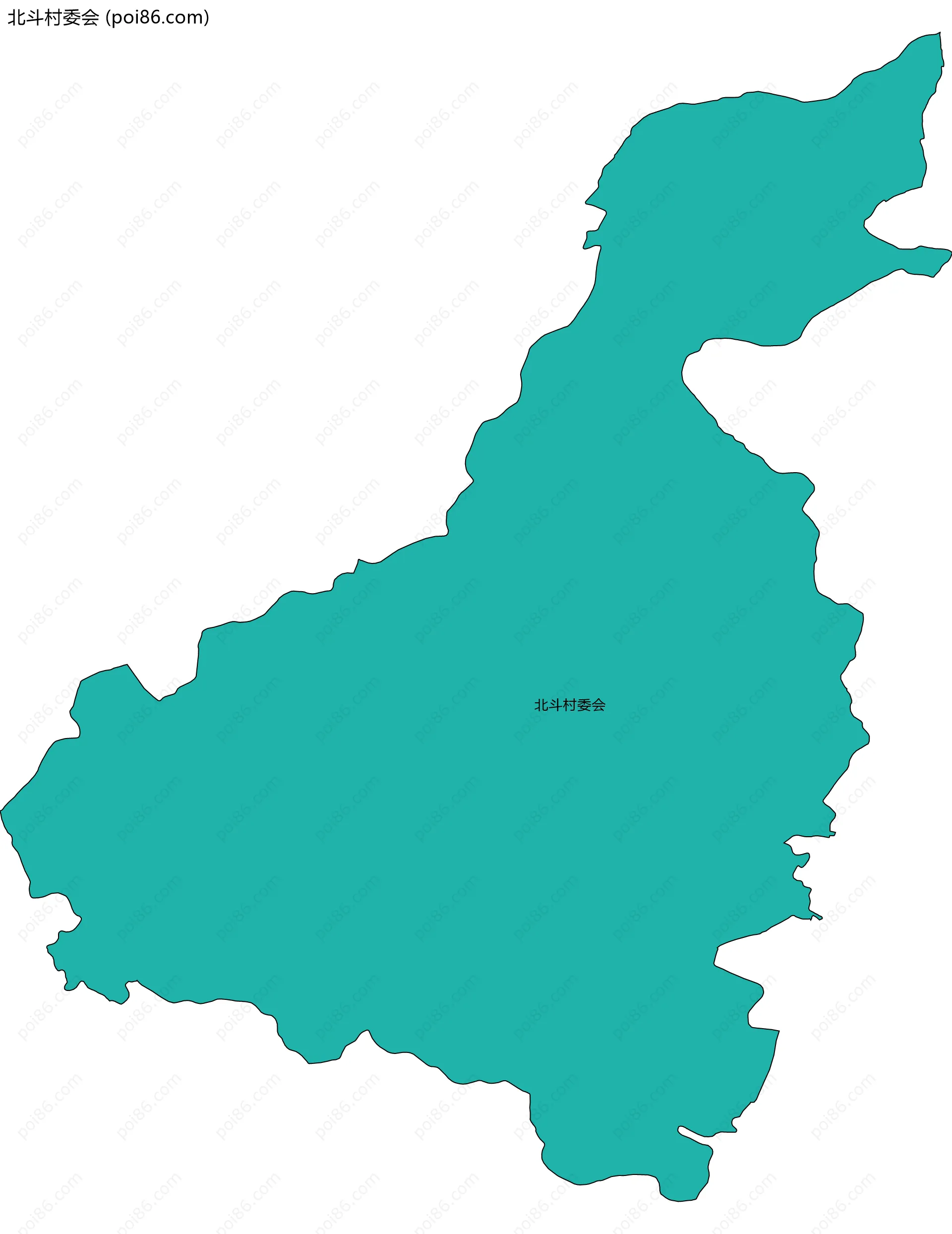 北斗村委会边界地图