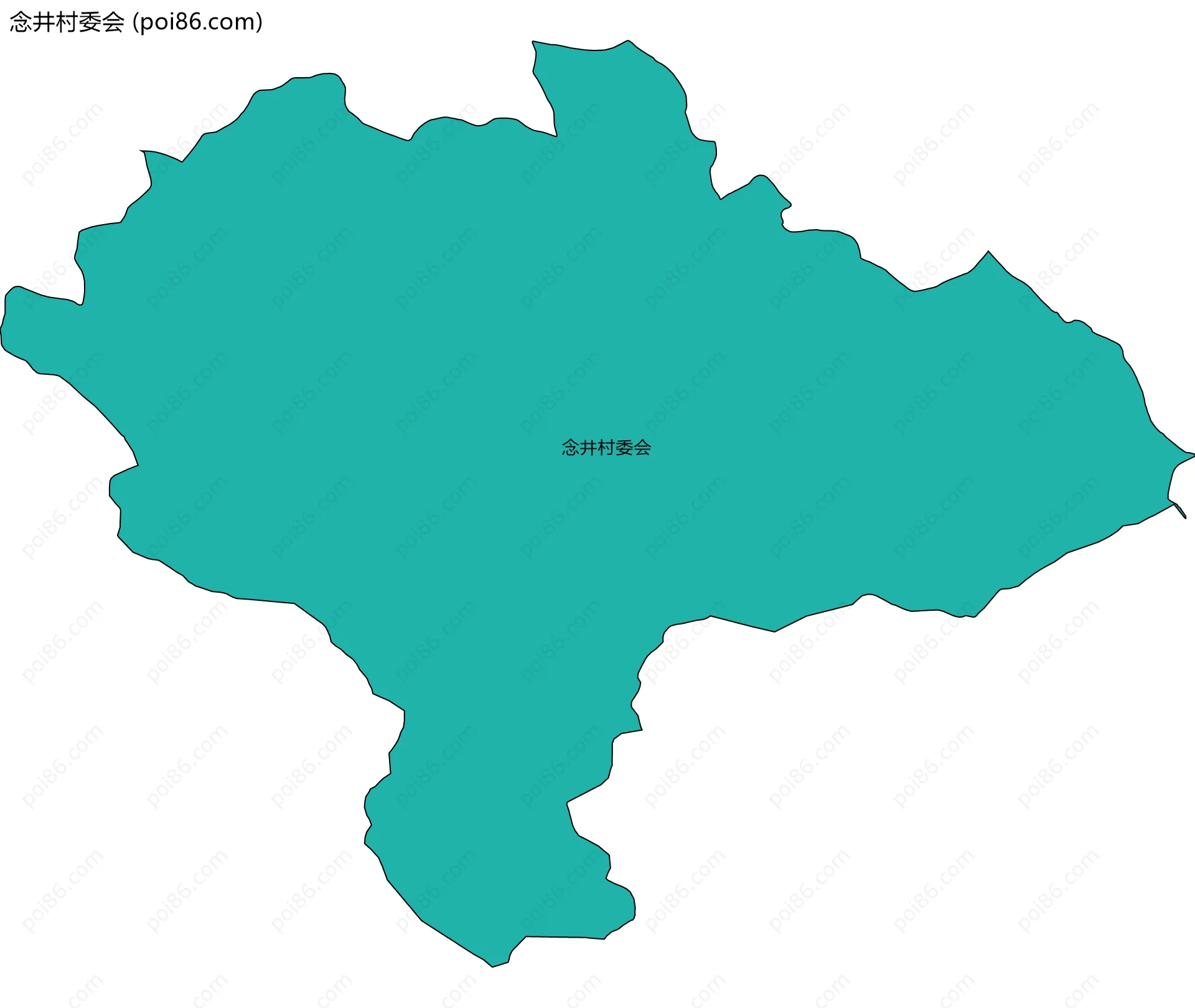念井村委会边界地图