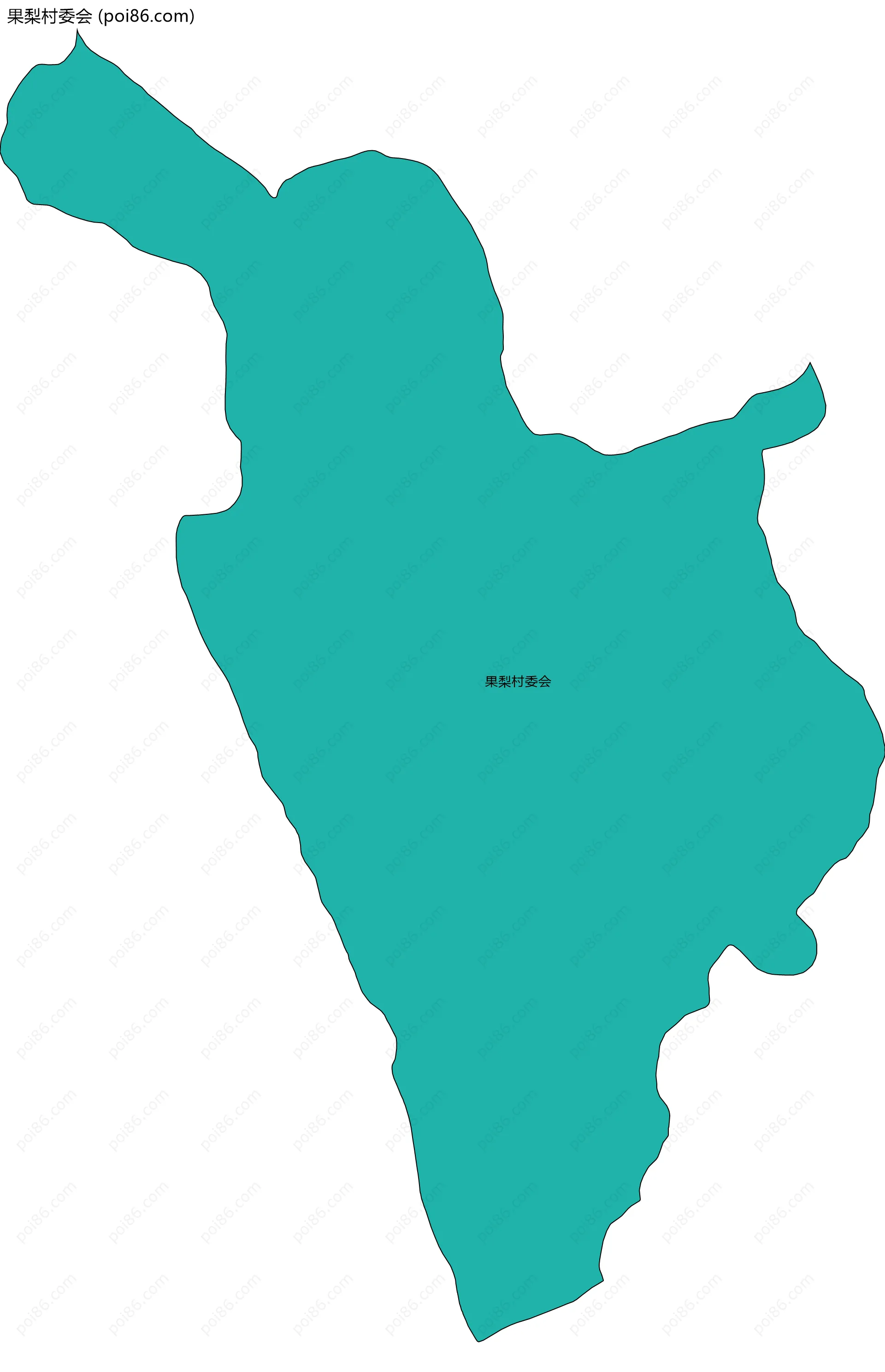 果梨村委会边界地图